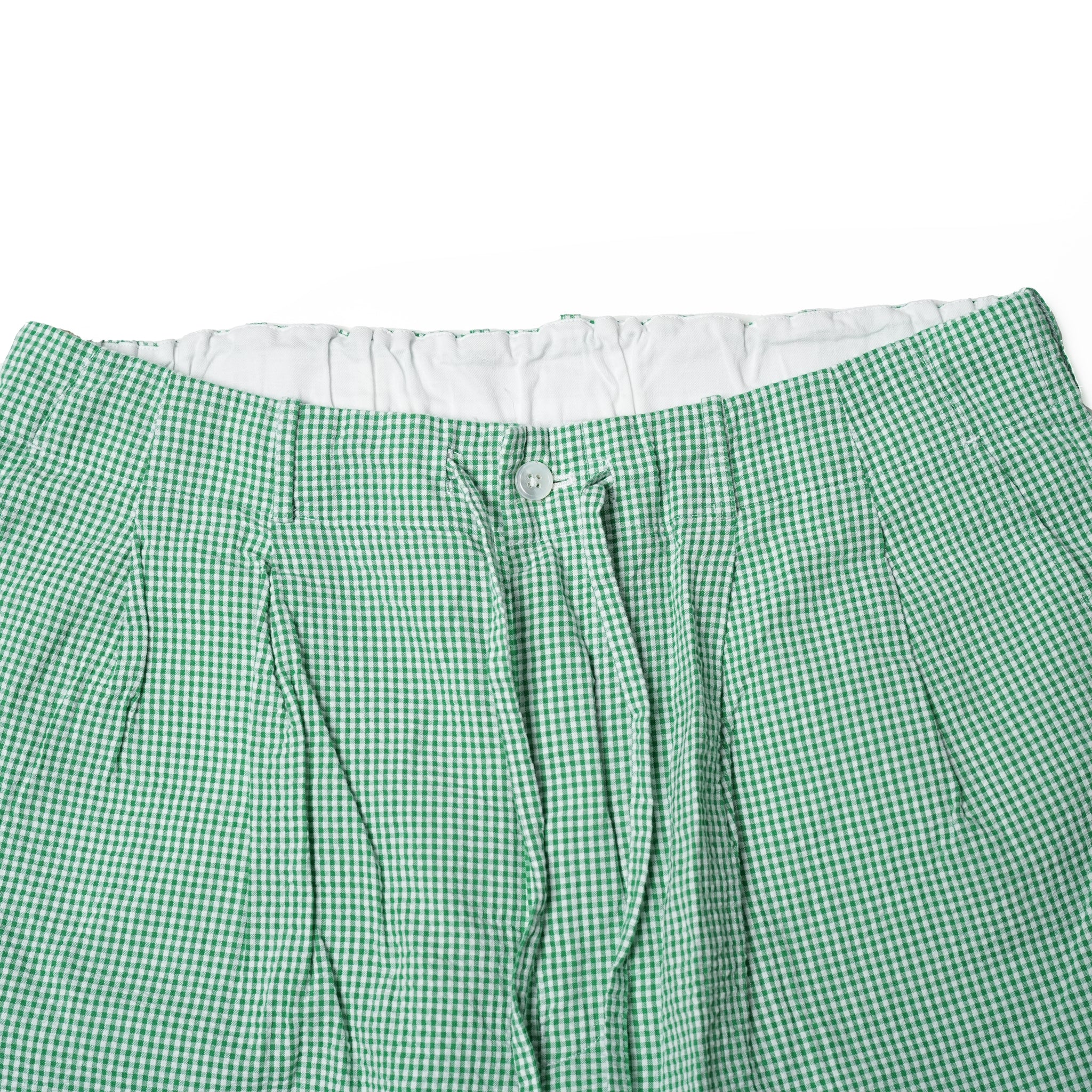 BES-03_B | BAGS EASY SHORT PANTS-SOCCER GINGHAM | Color:Green【CATTA_カッタ】