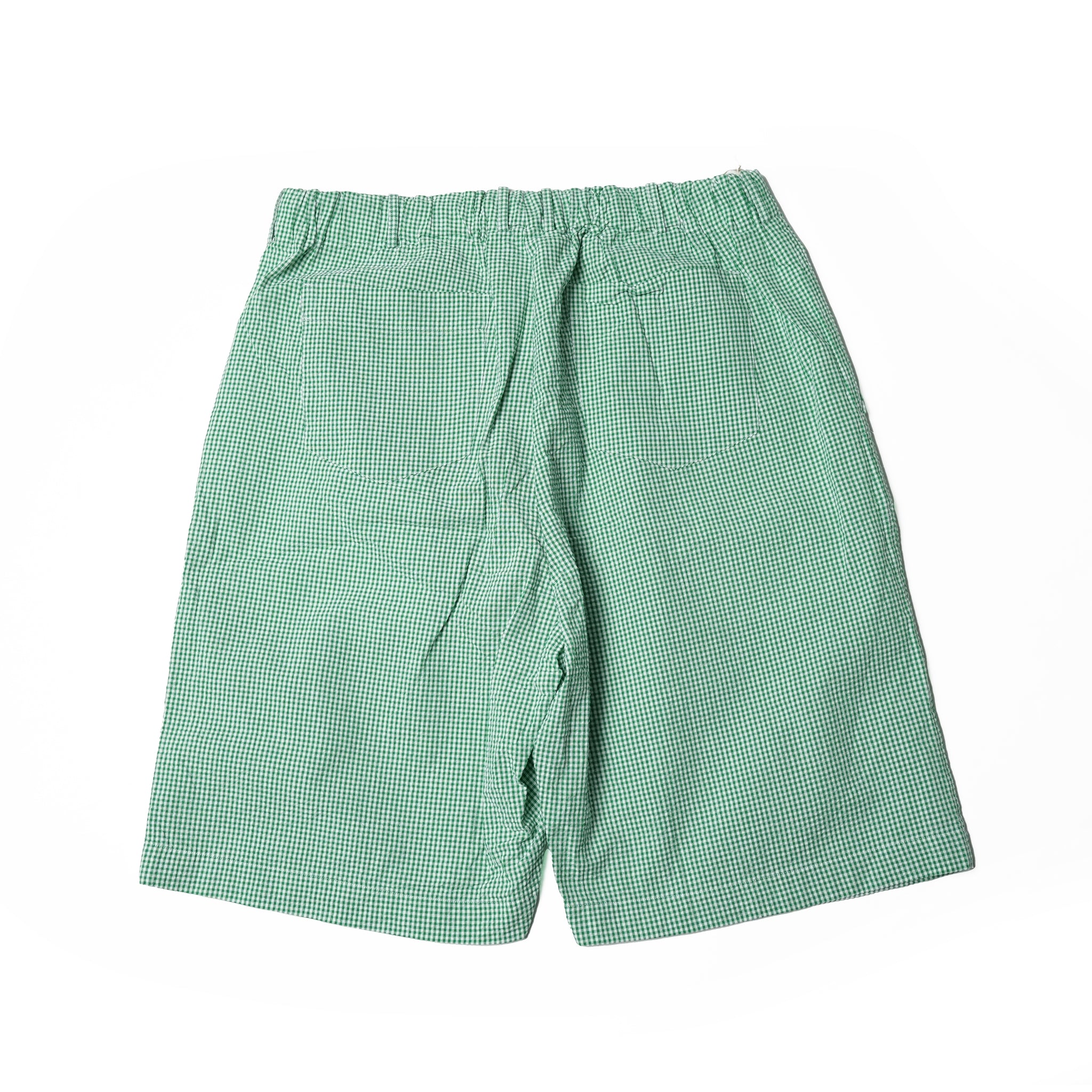 BES-03_B | BAGS EASY SHORT PANTS-SOCCER GINGHAM | Color:Green【CATTA_カッタ】