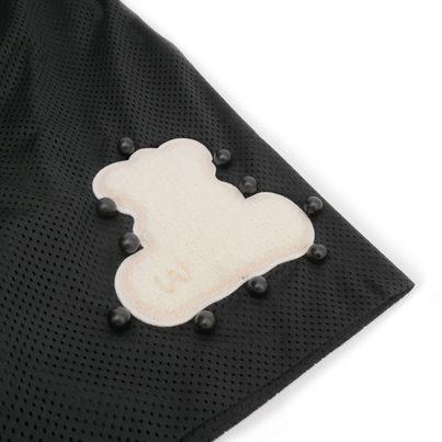 No:ACRS23-P02 Name:Functional Mesh Patchwork Baseball Shorts | Color : Black | Size:FREE【(A)crypsis_エイクライプシス】【SEIVSON_セイヴソン】
