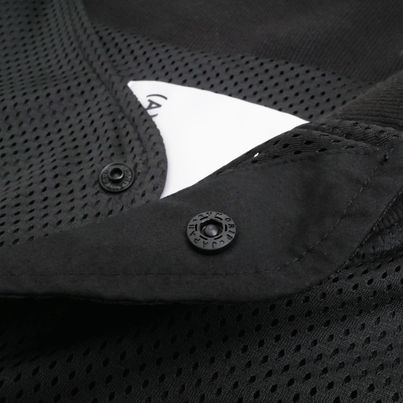 ACRS23-S01 | Striped Baseball Shirt in Mesh / Black | Color : Black | Size:FREE | (A)crypsis | SEIVSON