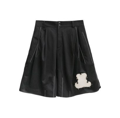 ACRS23-P02 Functional Mesh Patchwork Baseball Shorts | Color : Black | Size:FREE | (A)crypsis | SEIVSON