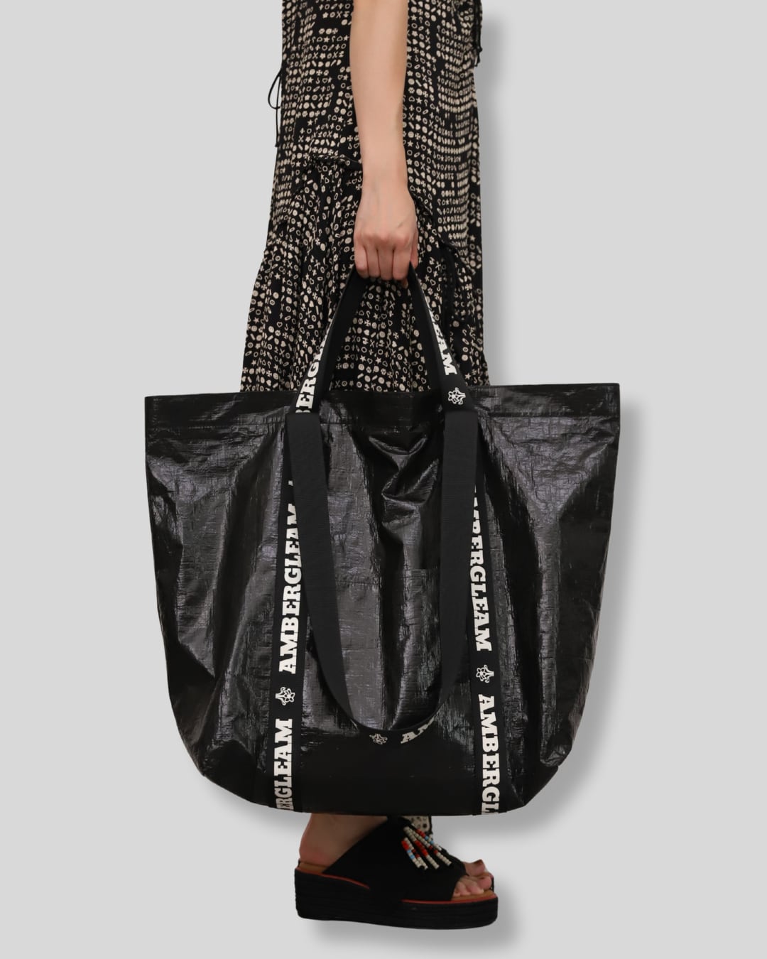 Market Big Bag | Color:ブラック / ホワイトムスク / イエロー / グラスグリーン / オレンジ【AMBERGLEAM_アンバーグリーム】|