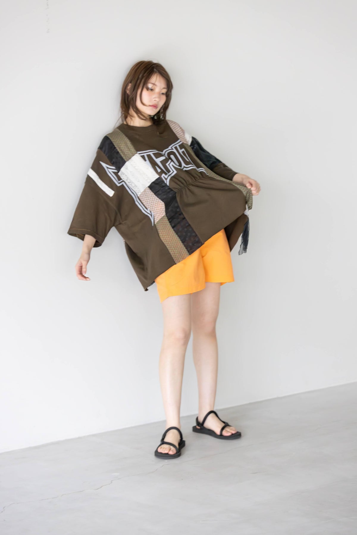 アシメレースティシャツ – Assort_51 | Size-Free | REHERSALL