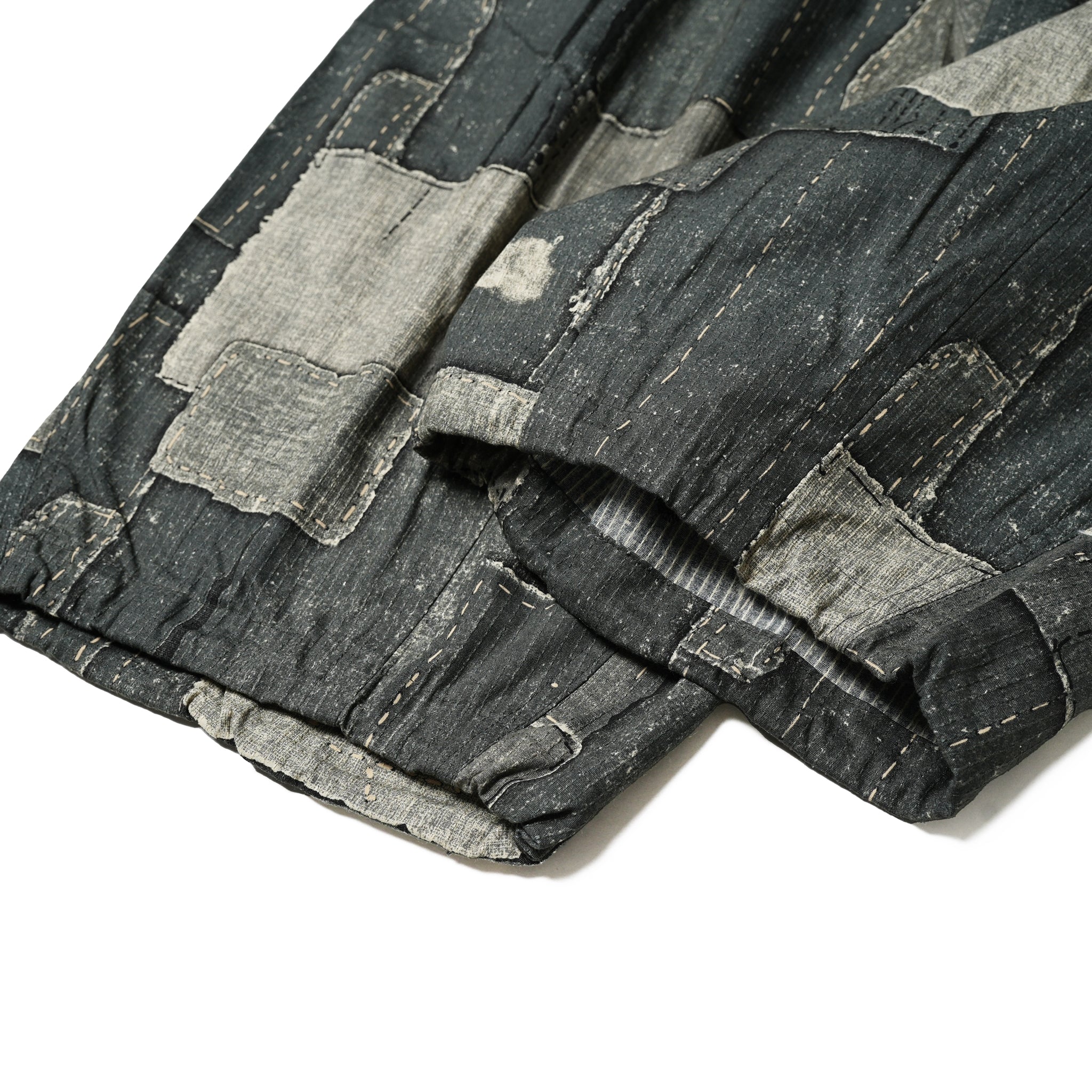 Balloon Wide Cargo Pants (DENIM PATCHWORK) – DENIM PATCHWORK | Size:Free | EFFECTEN