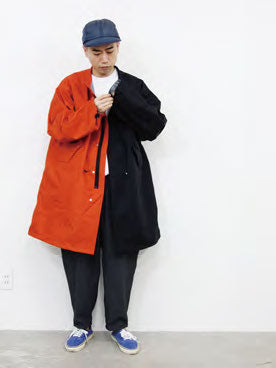 PH24FW-006_Black / Orange | P.H.M. MOD’S COAT – Black / Orange | POWDERHORN MOUNTAINEERING
