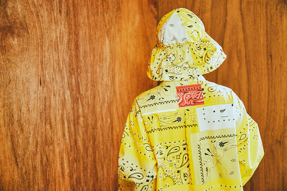 G41203_MT.YE | YELLOW BANDANA HALF-ZIP PULLOVER-MT.YE | Color:Yellow【GORT_ゴート】