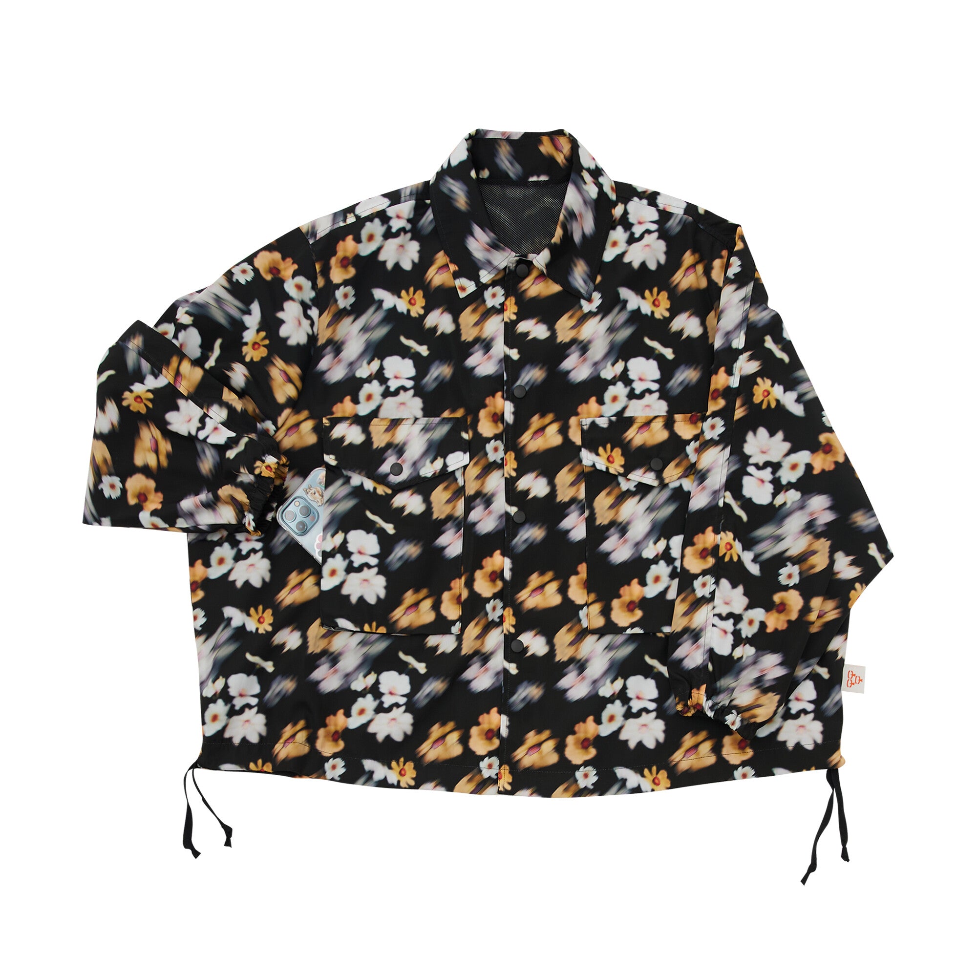 PATTERN UTILITY JACKET – Black | GORT