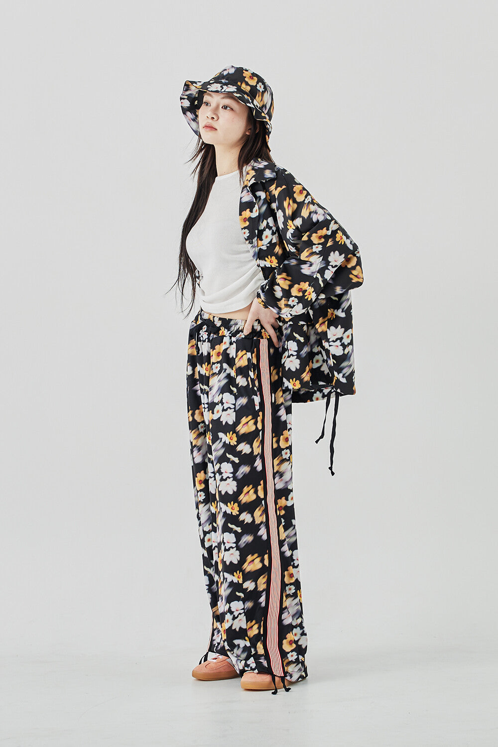 PATTERN UTILITY JACKET – Black | GORT