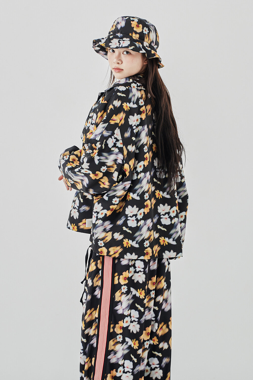 PATTERN UTILITY JACKET – Black | GORT