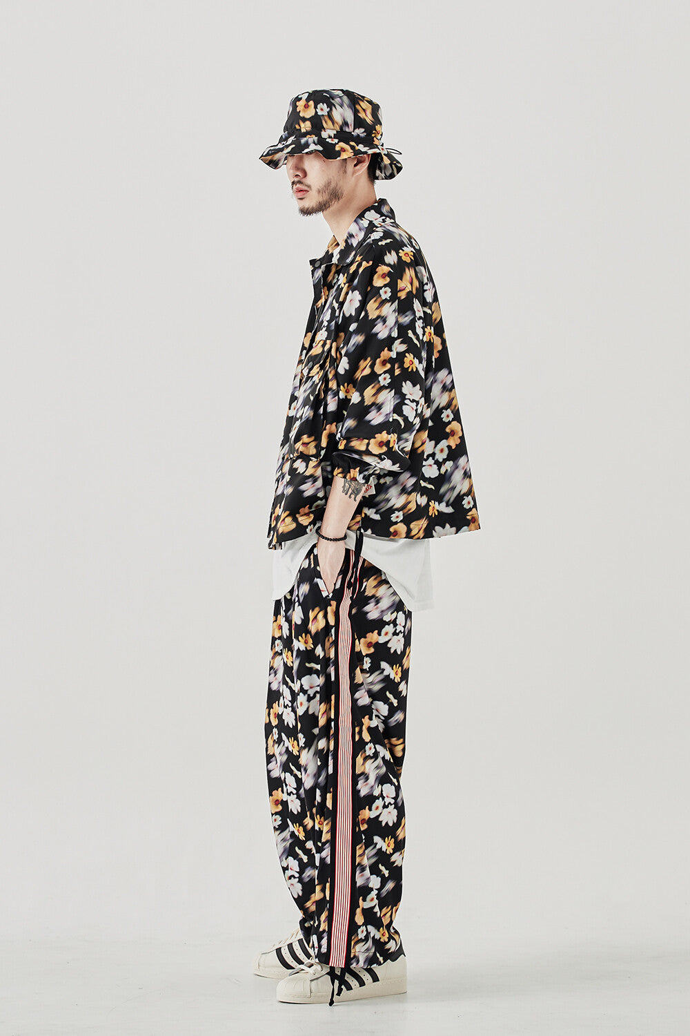 PATTERN UTILITY JACKET – Black | GORT