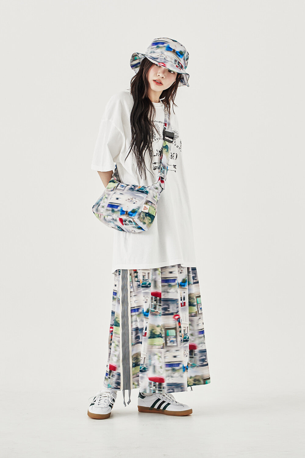 TRACK BUCKLE SKIRT – Gray | GORT