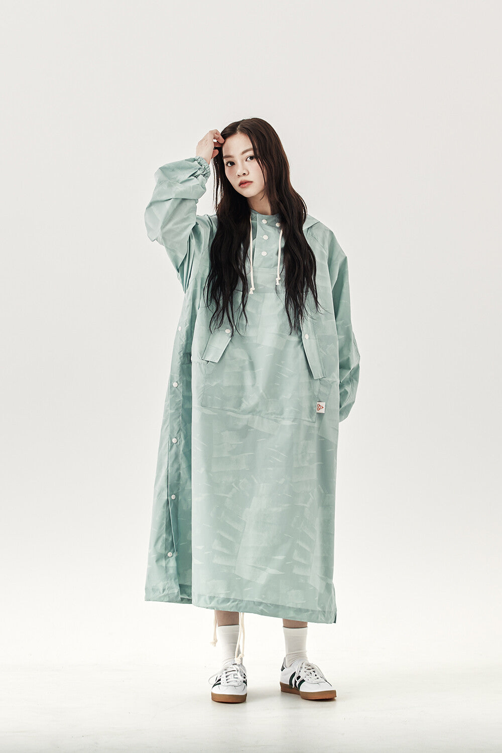 G61201A_SKY | MOUNTAIN LONG ANORAK-SKY | Color:Sky【GORT_ゴート】