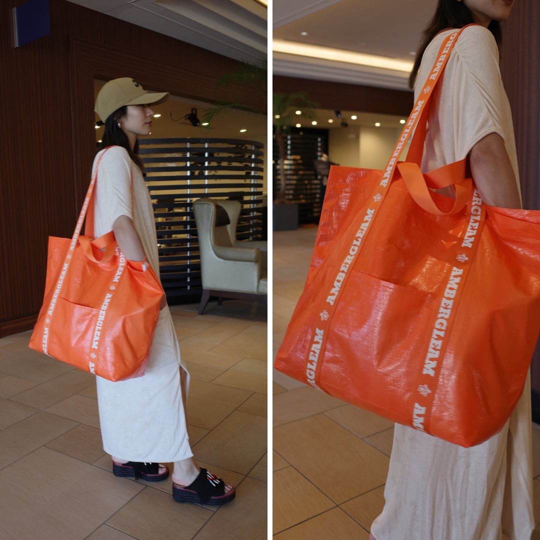 Market Big Bag | Color:ブラック / ホワイトムスク / イエロー / グラスグリーン / オレンジ【AMBERGLEAM_アンバーグリーム】|