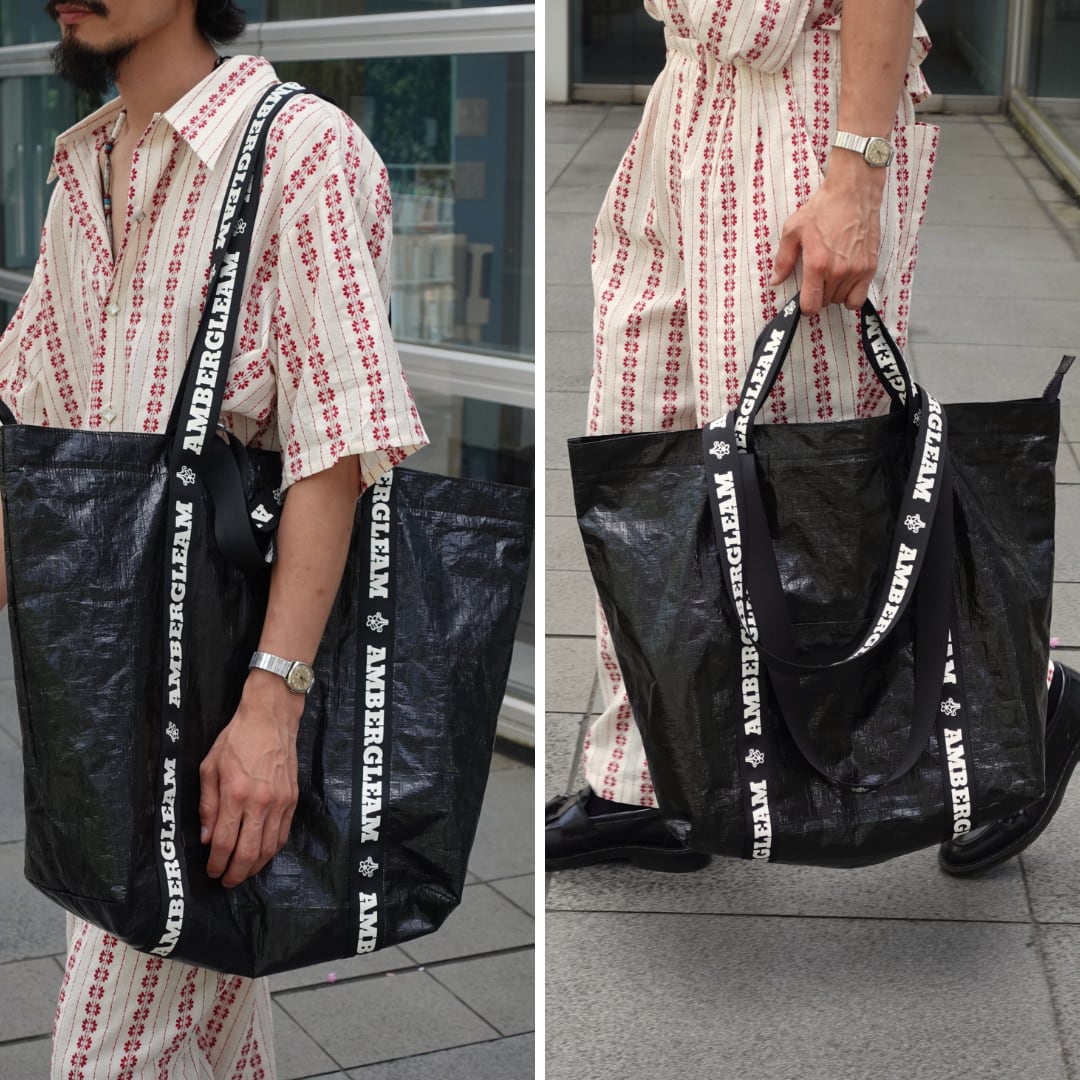 Market Big Bag | Color:ブラック / ホワイトムスク / イエロー / グラスグリーン / オレンジ【AMBERGLEAM_アンバーグリーム】|