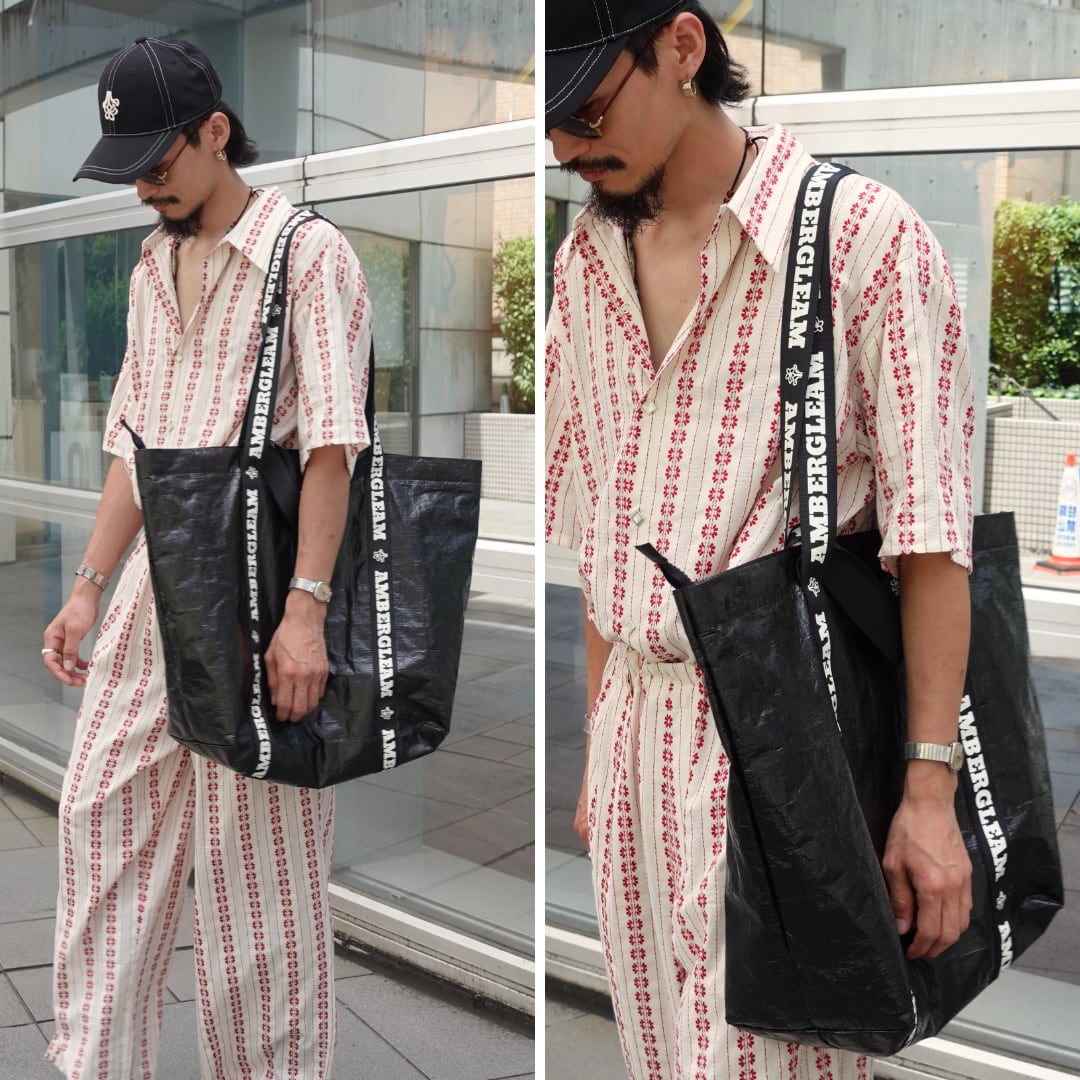 Market Big Bag | Color:ブラック / ホワイトムスク / イエロー / グラスグリーン / オレンジ【AMBERGLEAM_アンバーグリーム】|