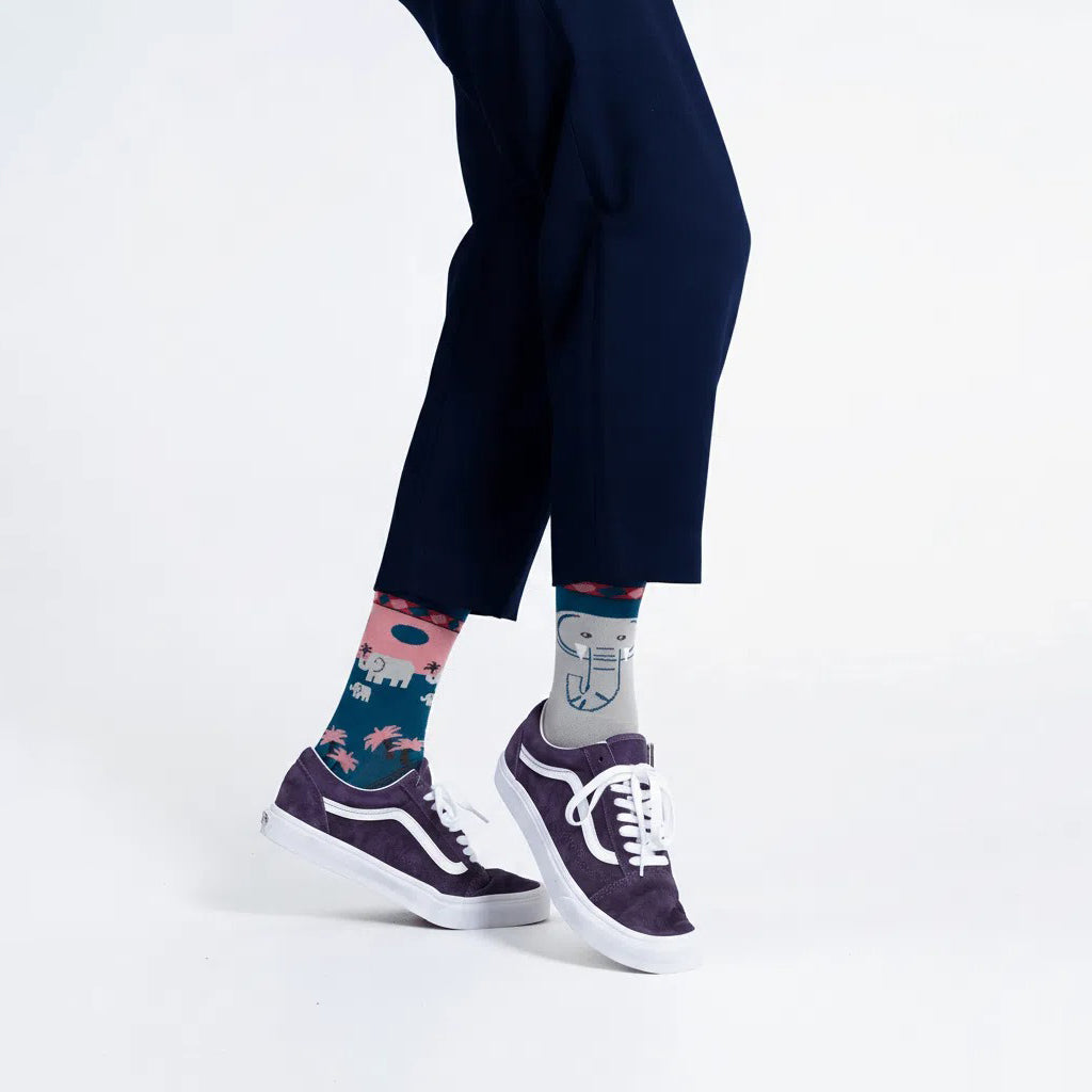 reguler socks / FUNKY ELEPHANT【many mornings メニ―モーニングス】【ネコポス選択可能】