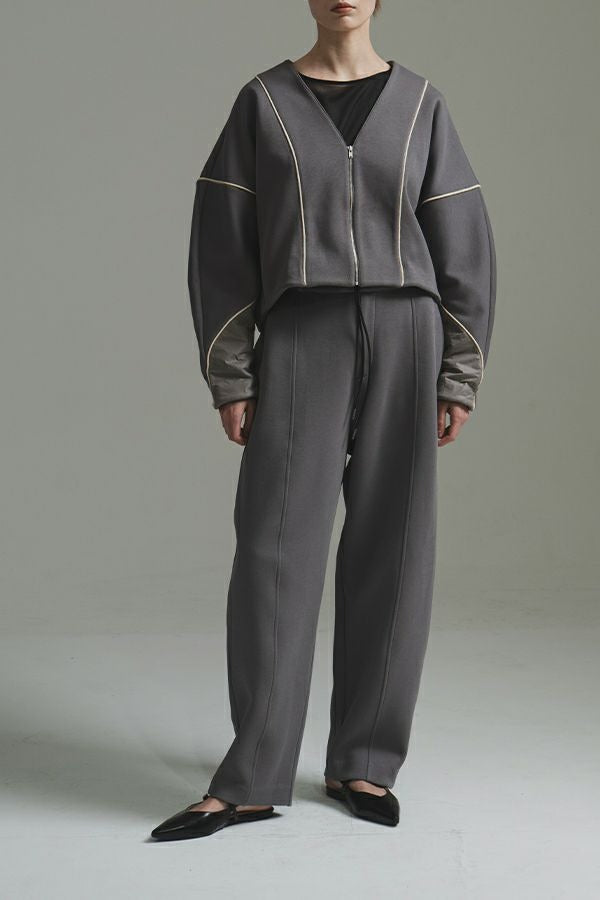 25223-9549Q_m_gray | バナナカーブパンツ | Color:M Gray【ANGELINA_アンジェリーナ】