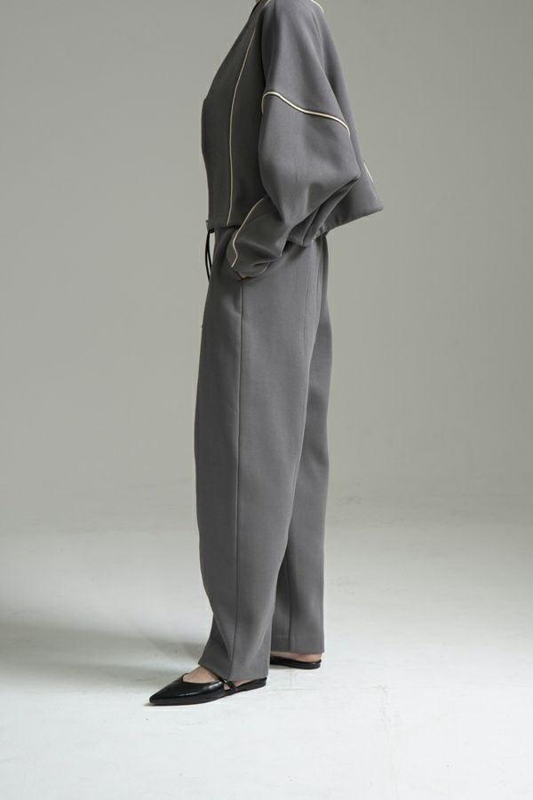 25223-9549Q_m_gray | バナナカーブパンツ | Color:M Gray【ANGELINA_アンジェリーナ】
