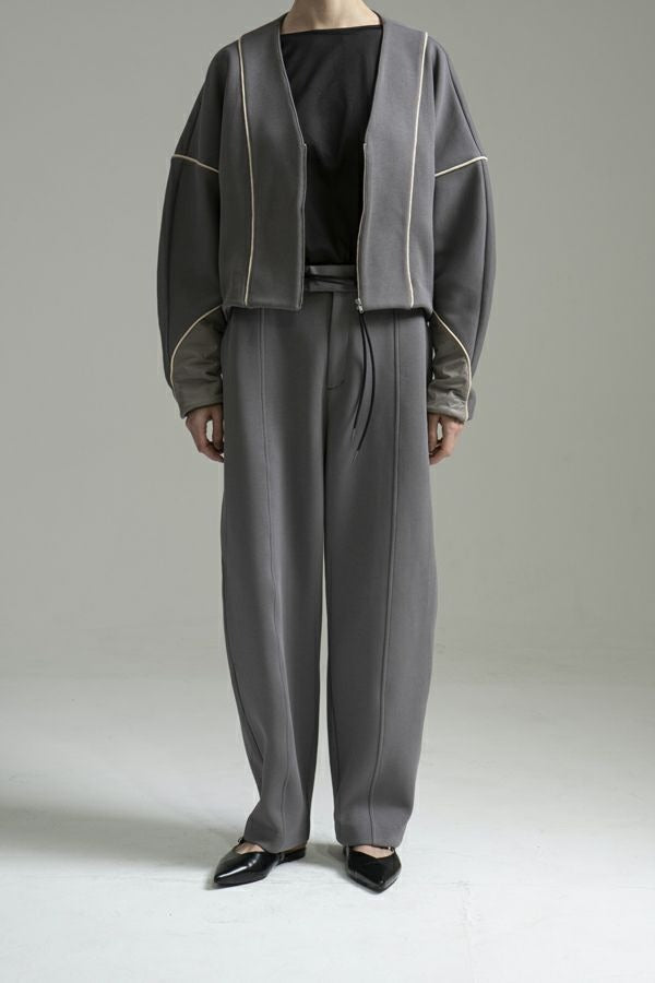 25223-9549Q_m_gray | バナナカーブパンツ | Color:M Gray【ANGELINA_アンジェリーナ】