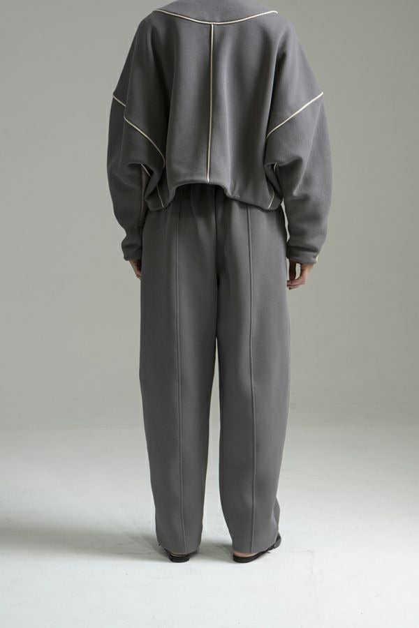 25223-9549Q_m_gray | バナナカーブパンツ | Color:M Gray【ANGELINA_アンジェリーナ】