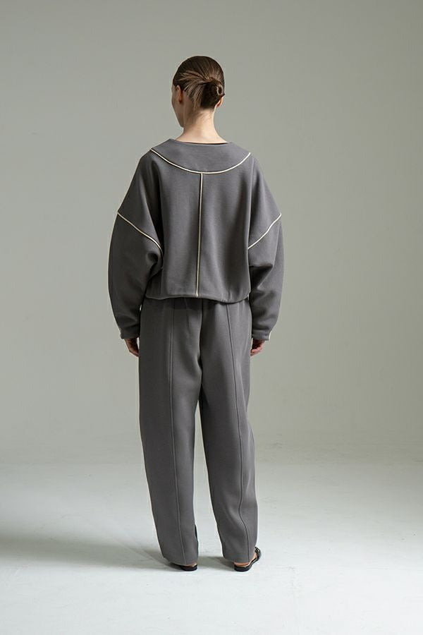 25223-9549Q_m_gray | バナナカーブパンツ | Color:M Gray【ANGELINA_アンジェリーナ】