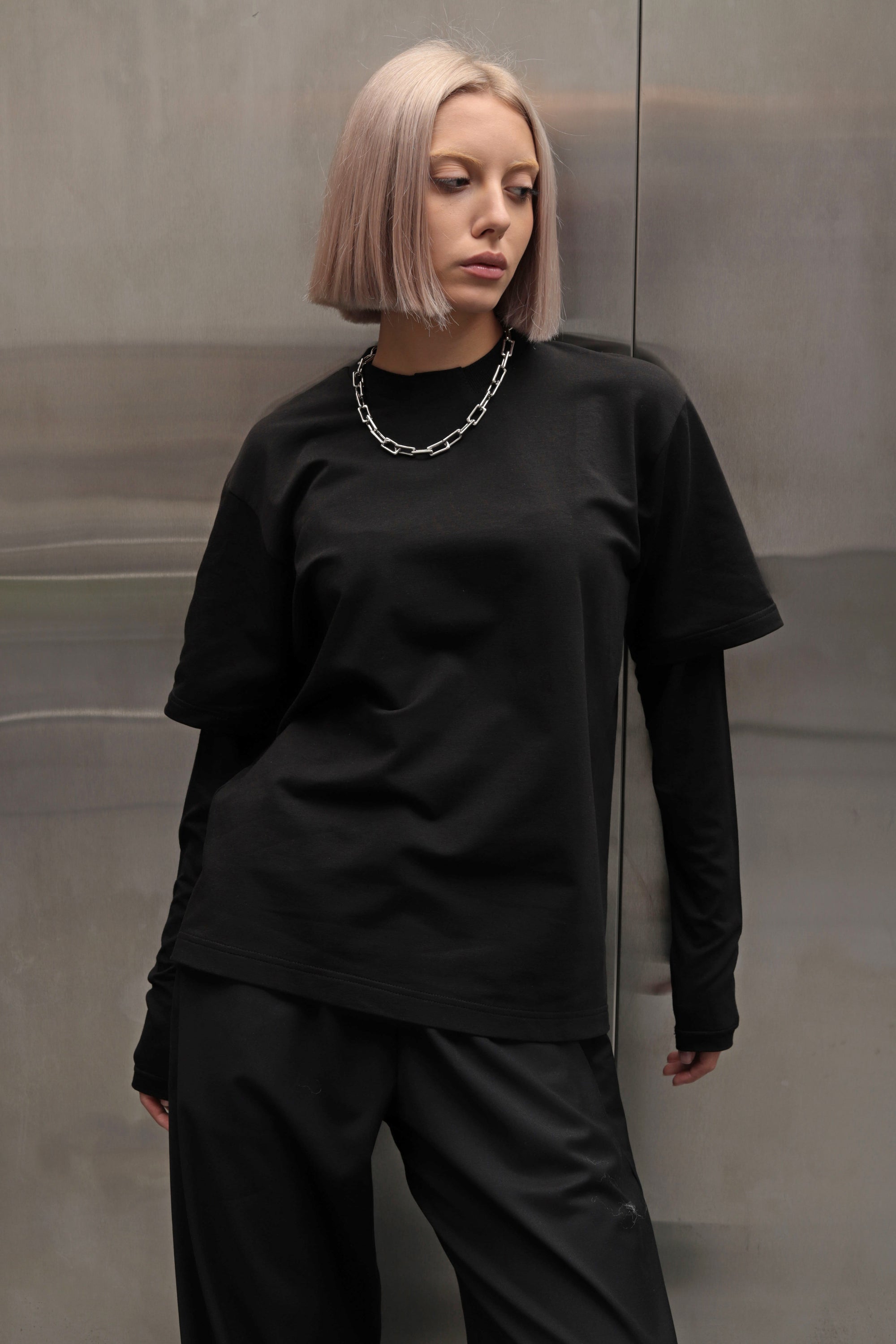 Hold me tight longsleeve | Color:Black【ANIELE STROZ】 | FW24LS02