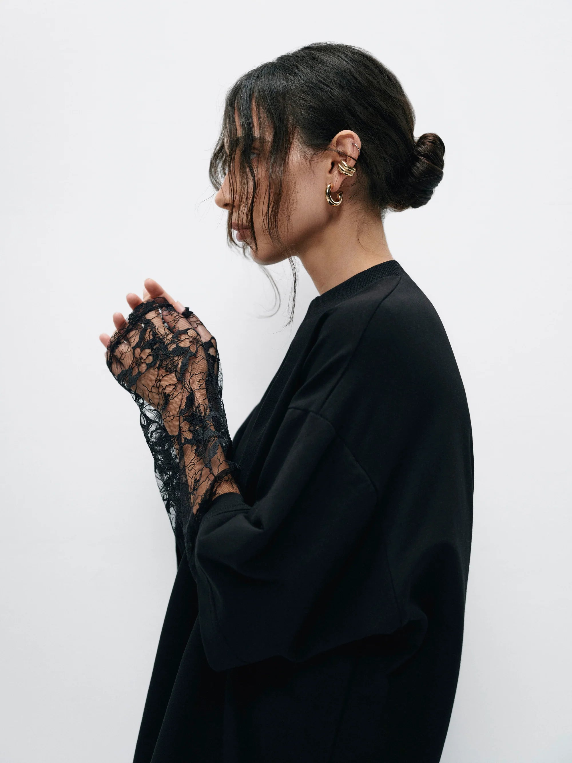 More than friends longsleeve | Color:Black【ANIELE STROZ】 | FW24LS01