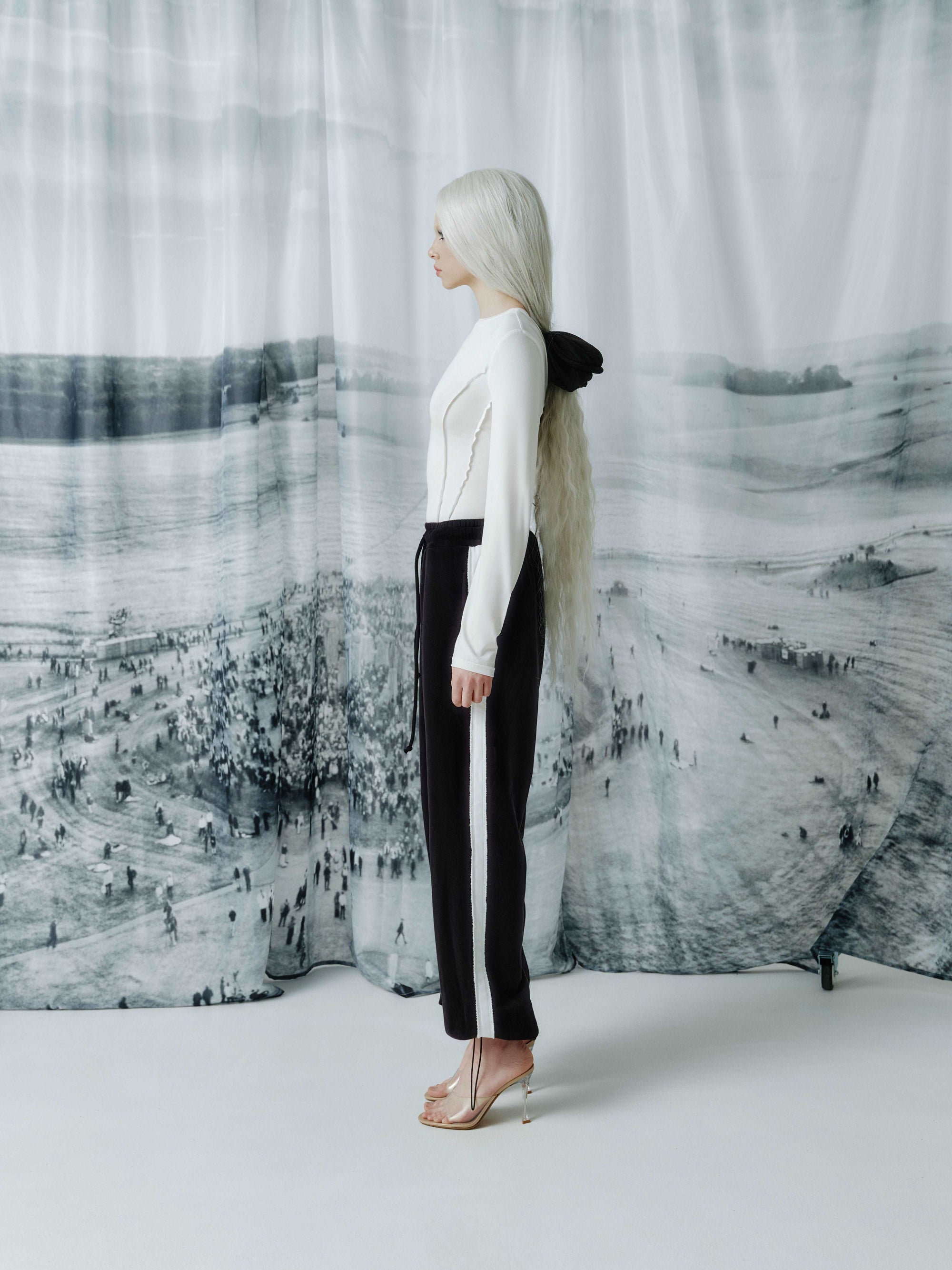 Corset longsleeve | Color:White【ANIELE STROZ】 | SS24LG02_w