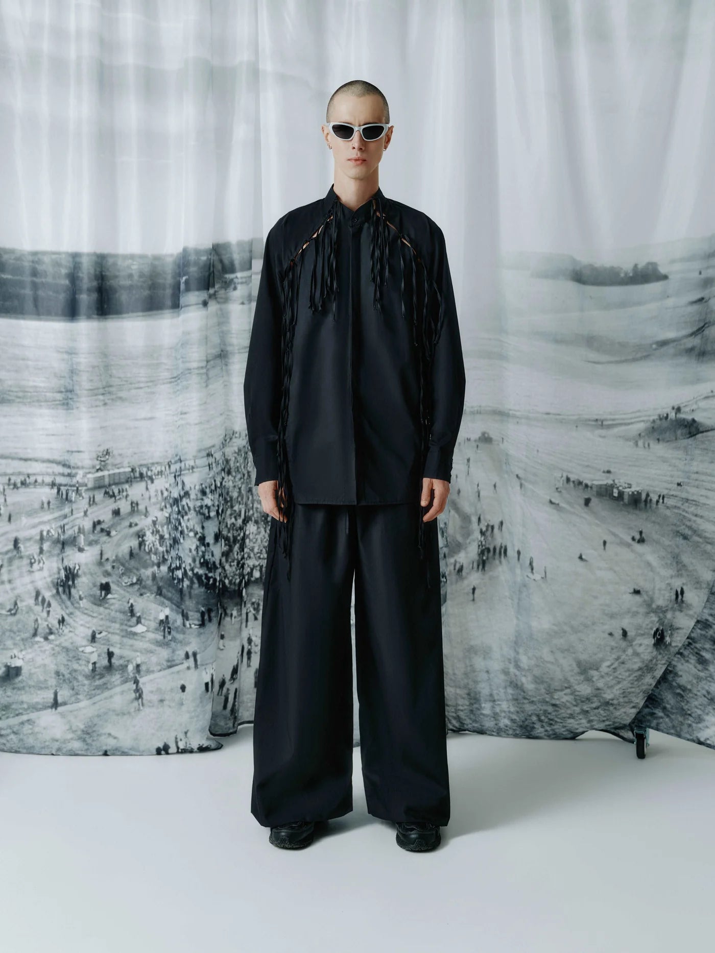 Let loose shirt | Color:Black【ANIELE STROZ】 | SS24SH03