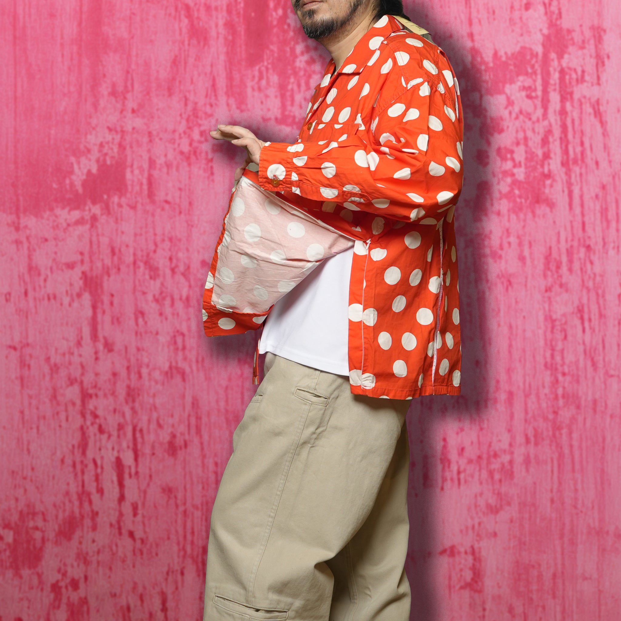Herb | Polka dot open collar shirt | Color_Red | No_cbc-imst-86a_red【IMPRESTORE_インプレストア】