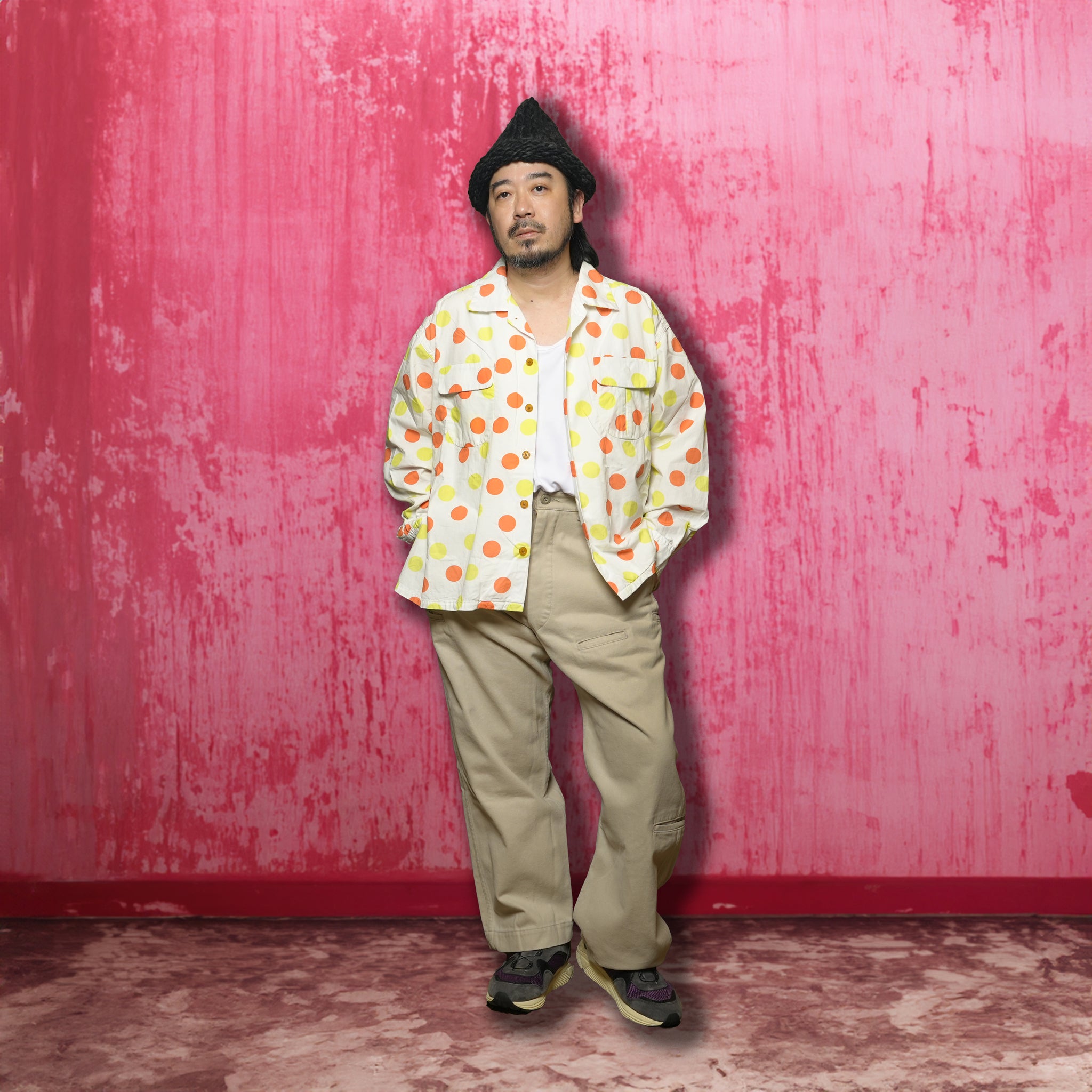Herb | Polka dot open collar shirt | Color_White | No_cbc-imst-86a_white【IMPRESTORE_インプレストア】