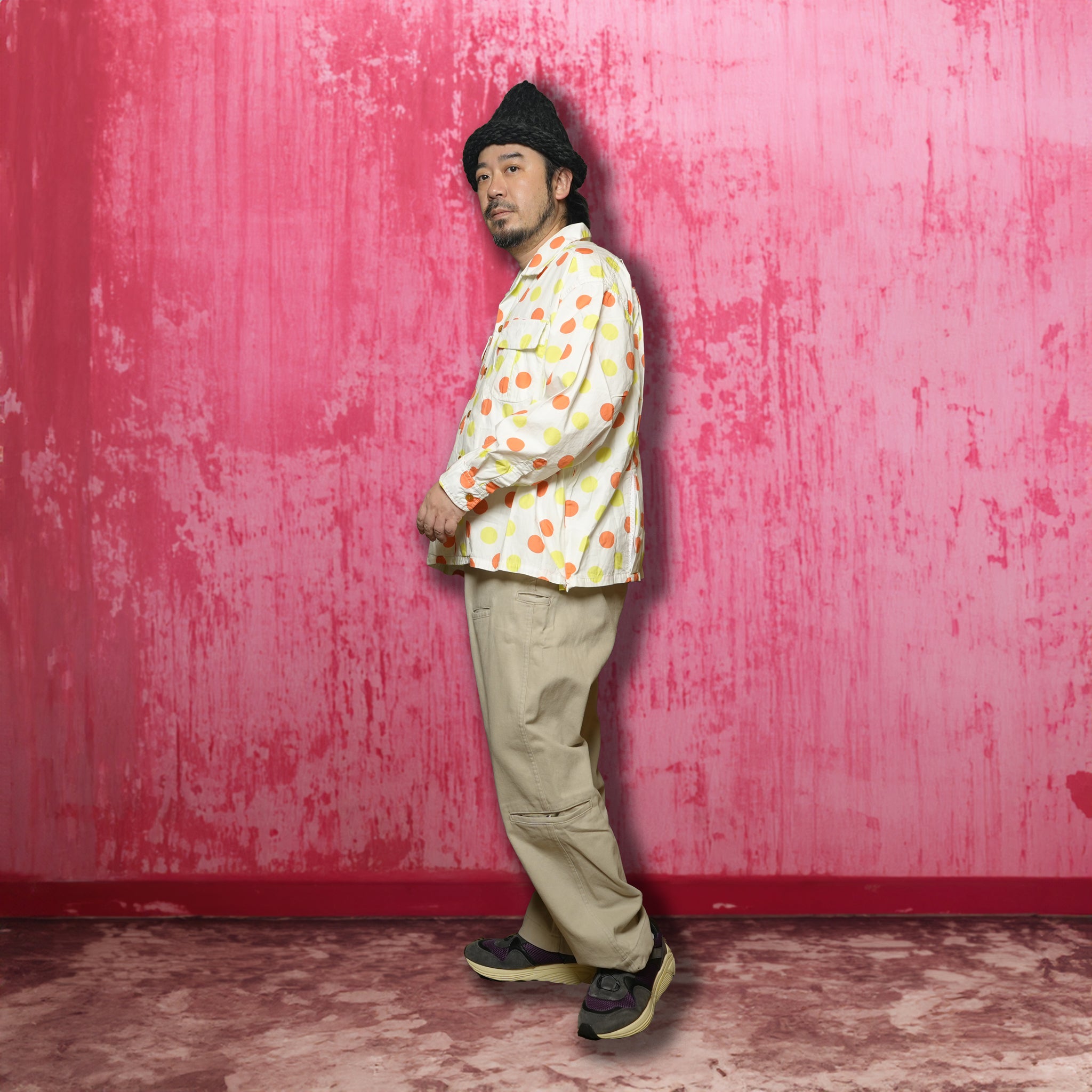 Herb | Polka dot open collar shirt | Color_White | No_cbc-imst-86a_white【IMPRESTORE_インプレストア】