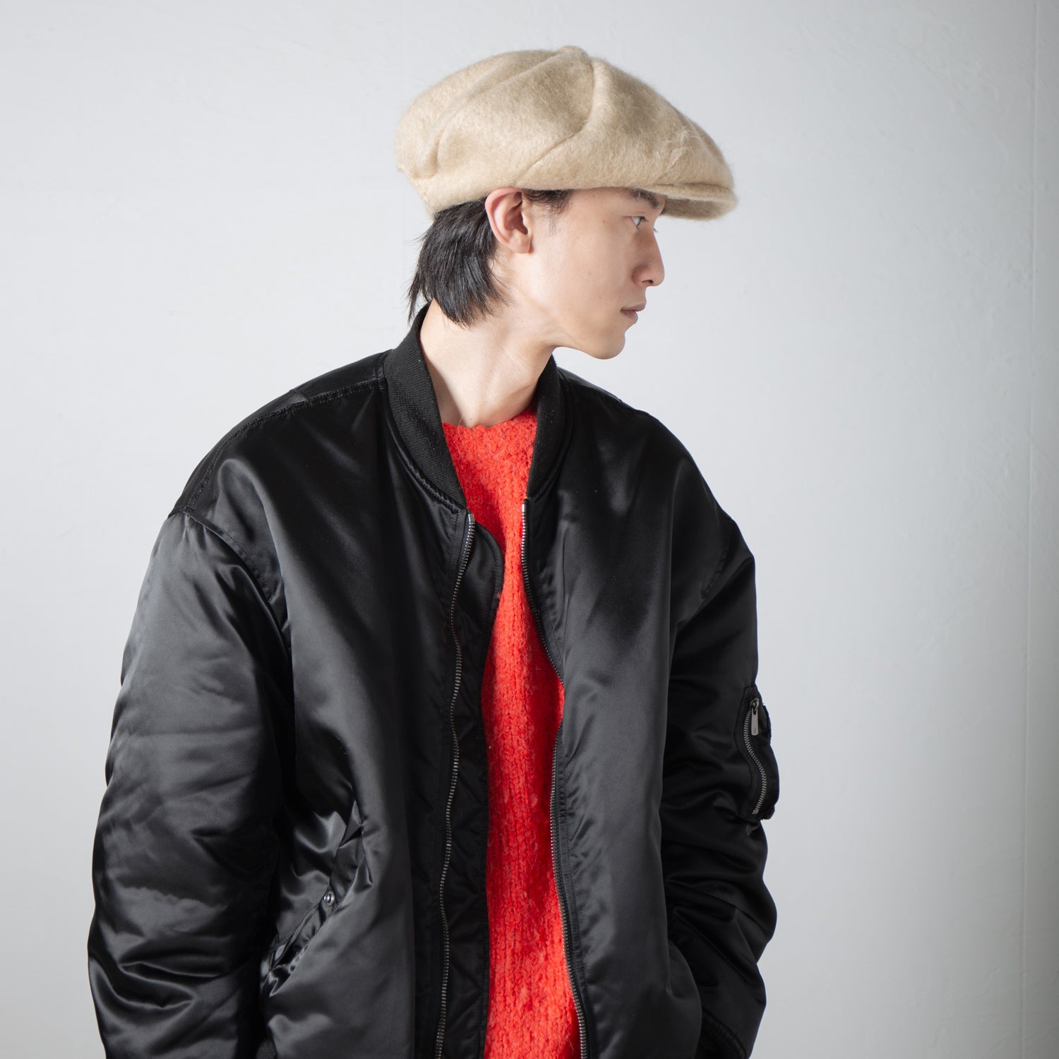 IA-24-111_BIEGE | Twist Casquette | Color:Beige【INDIETRO ASSOCIATION_インディエトロアソシエーション】