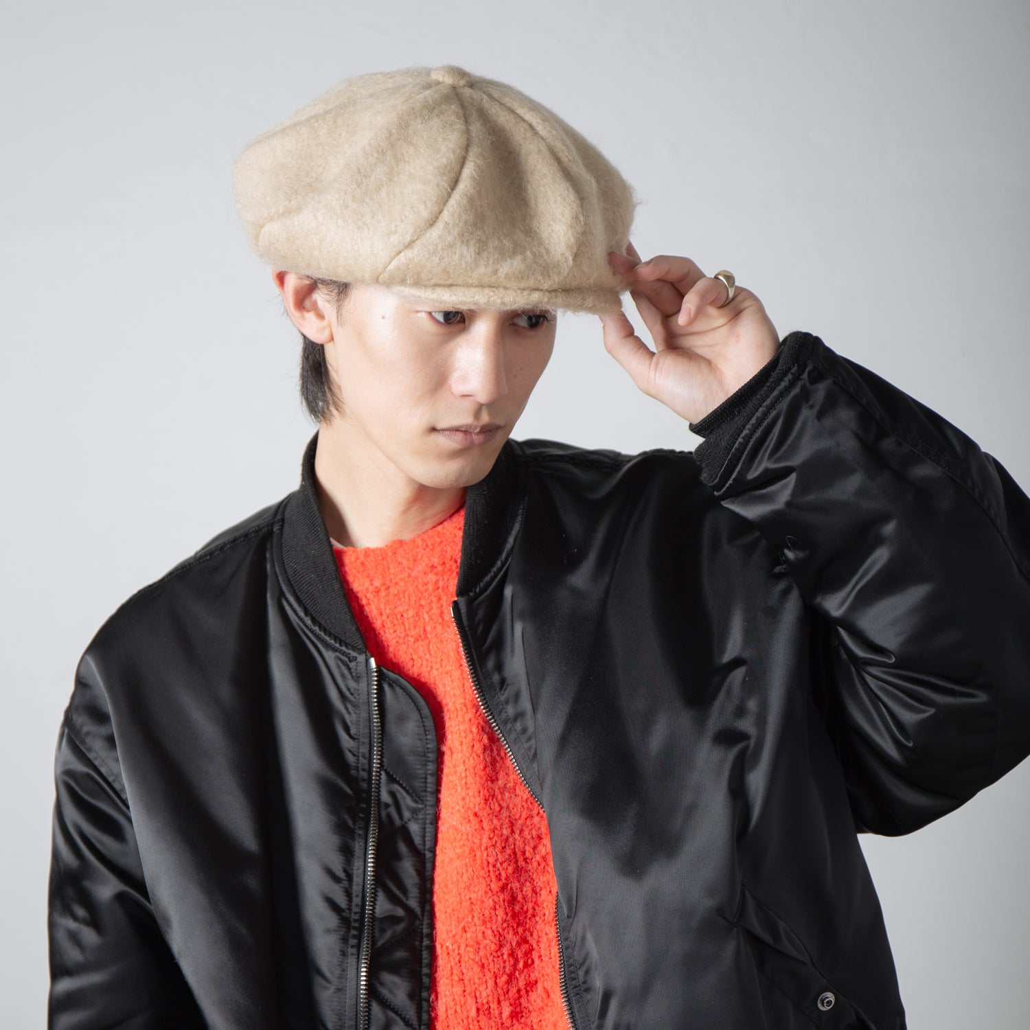 IA-24-111_BIEGE | Twist Casquette | Color:Beige【INDIETRO ASSOCIATION_インディエトロアソシエーション】