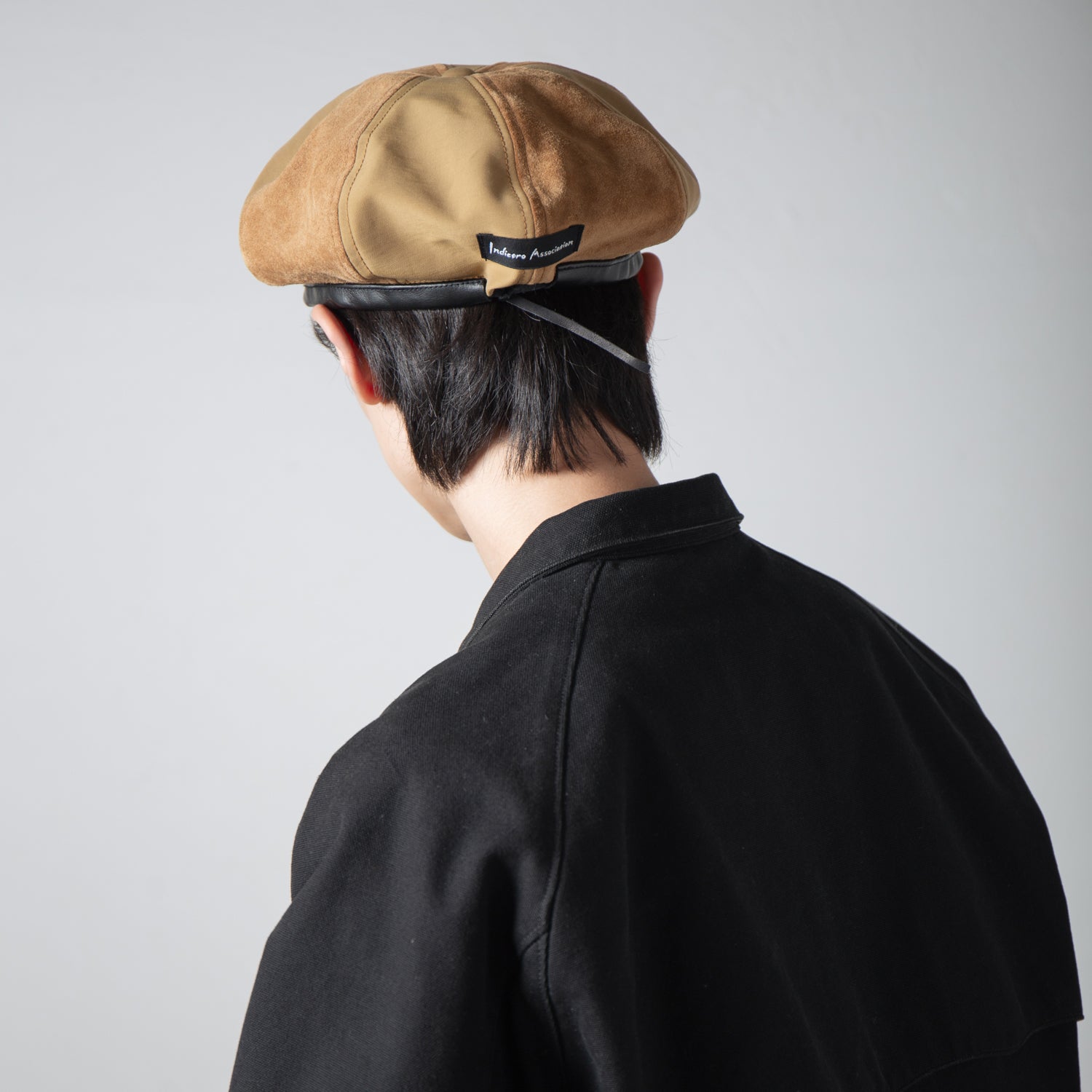 IA-24-103_BROWN | 8Panel Combi Beret | Color:Brown【INDIETRO ASSOCIATION_インディエトロアソシエーション】