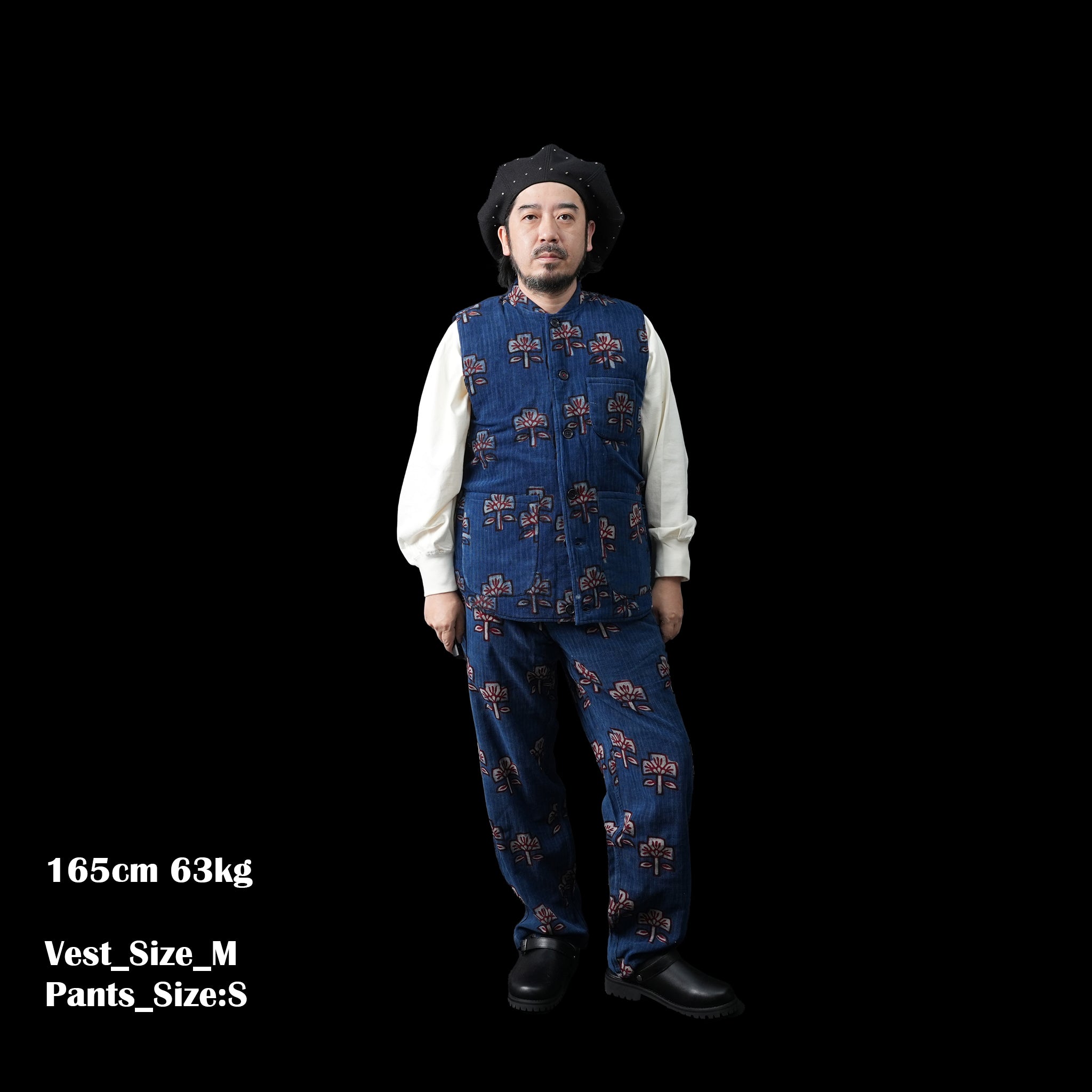 karudo2023aw06 | LEO_QUILTED VEST | Color:Bp101 Indigo【KARDO_カルド】