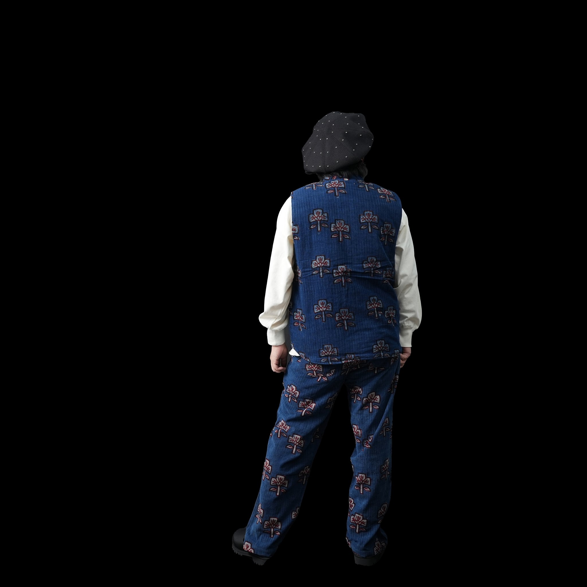 karudo2023aw06 | LEO_QUILTED VEST | Color:Bp101 Indigo【KARDO_カルド】