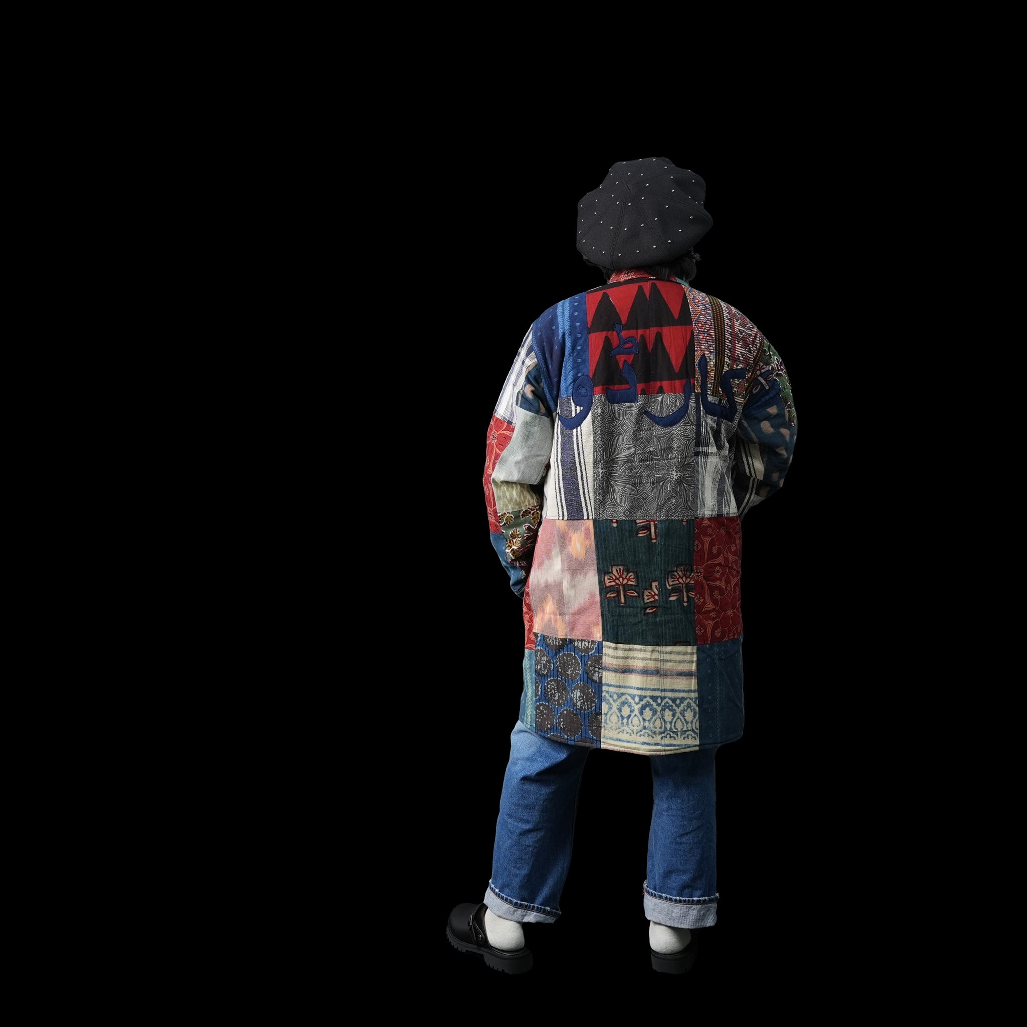 karudo2023aw10 | SANTOS_SANTOSDESCRIPTION: QUILTED LONG COAT WITHZIP & SNAP BUTTONS | Color:Patchwork 04【KARDO_カルド】