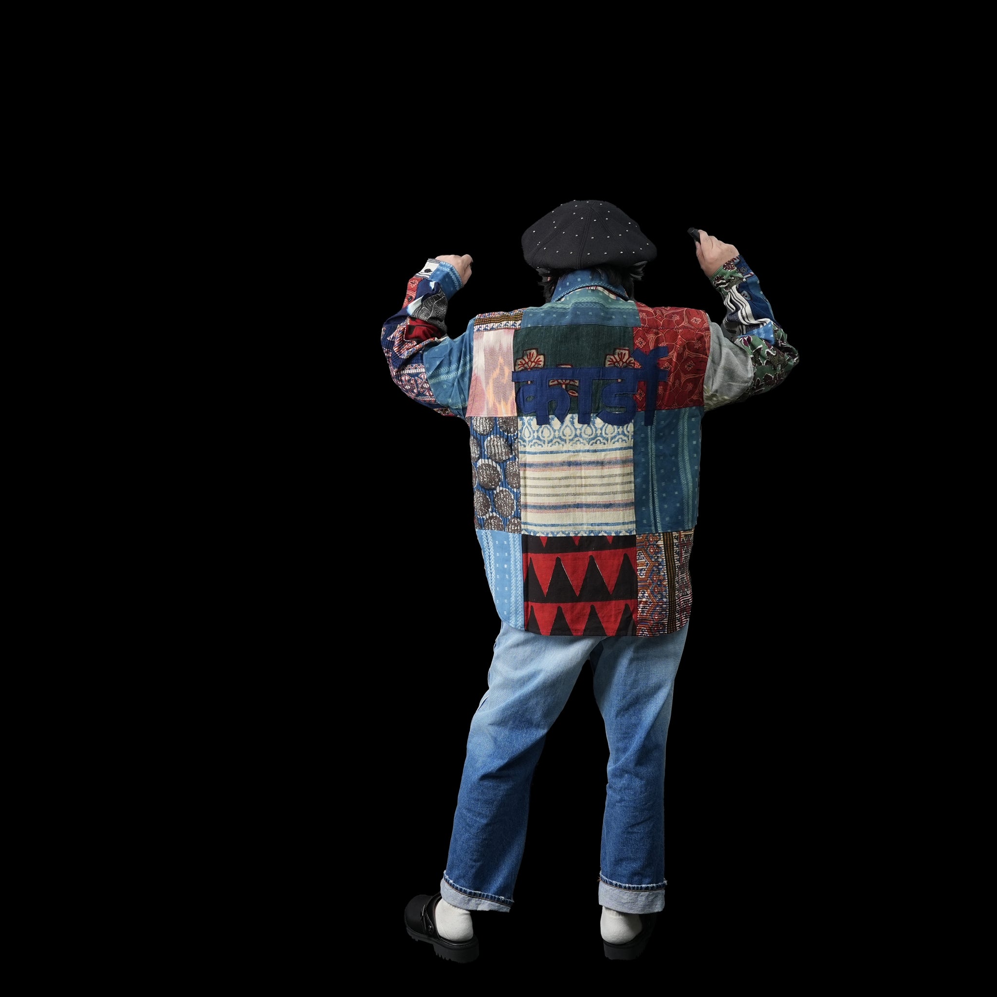 No:karudo2023aw08 | Name:LUIS_OVER SIZED REGULARCOLLAR LS SHIRT | Color:Patchwork 04【KARDO_カルド】