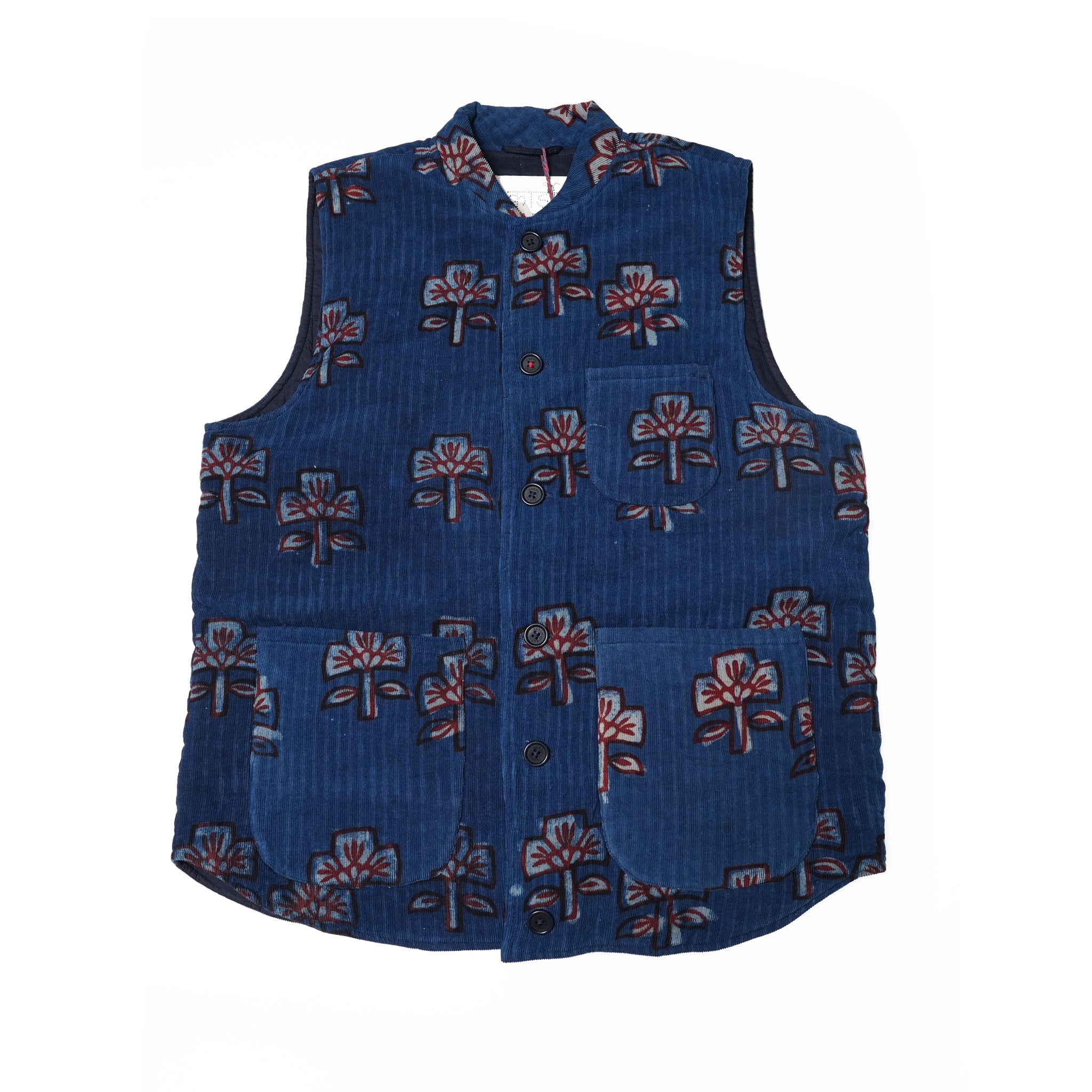 karudo2023aw06 | LEO_QUILTED VEST | Color:Bp101 Indigo【KARDO_カルド】