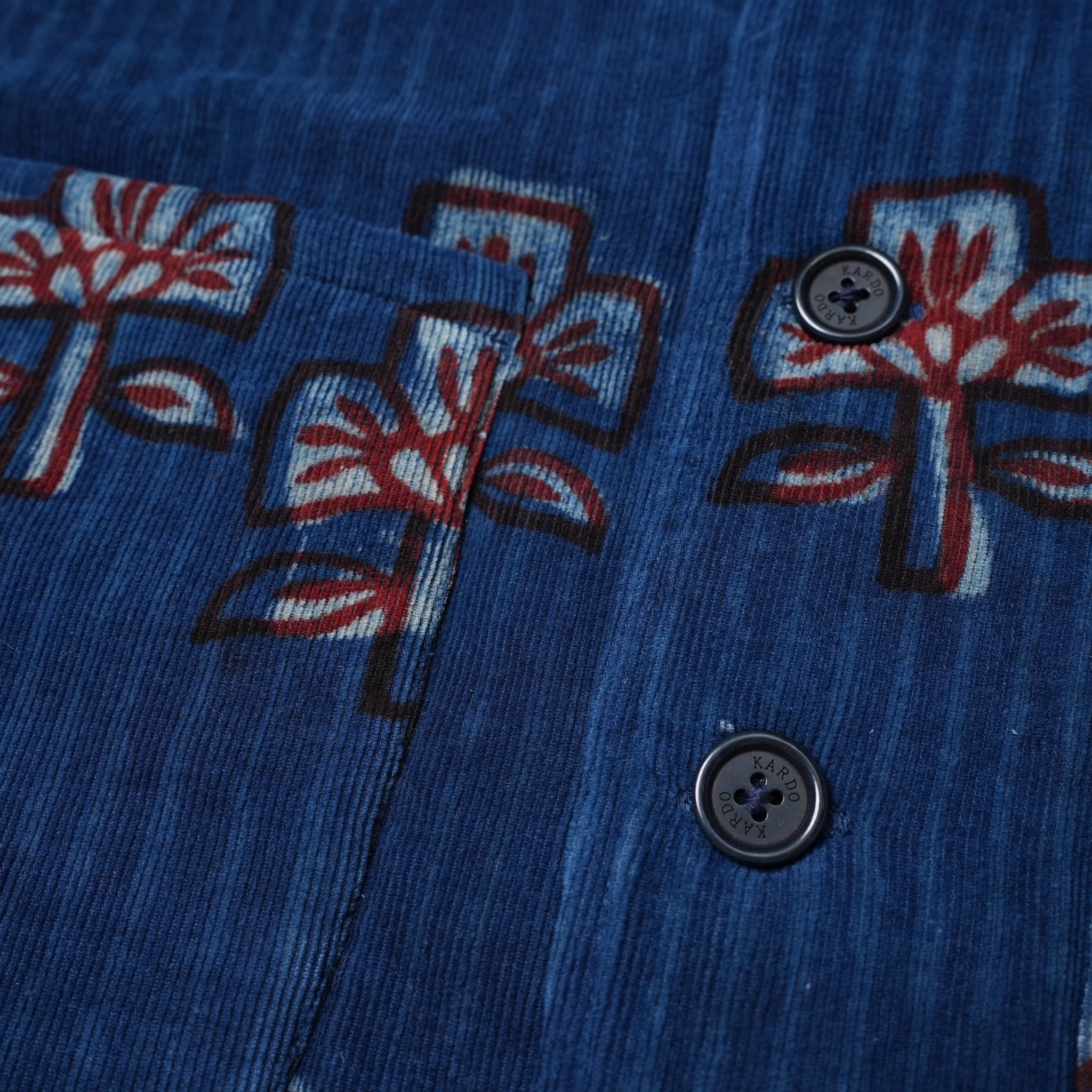 karudo2023aw06 | LEO_QUILTED VEST | Color:Bp101 Indigo【KARDO_カルド】