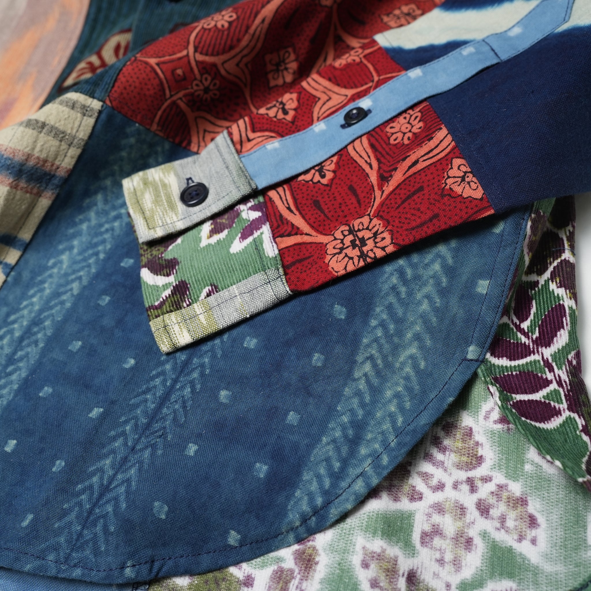 No:karudo2023aw08 | Name:LUIS_OVER SIZED REGULARCOLLAR LS SHIRT | Color:Patchwork 04【KARDO_カルド】