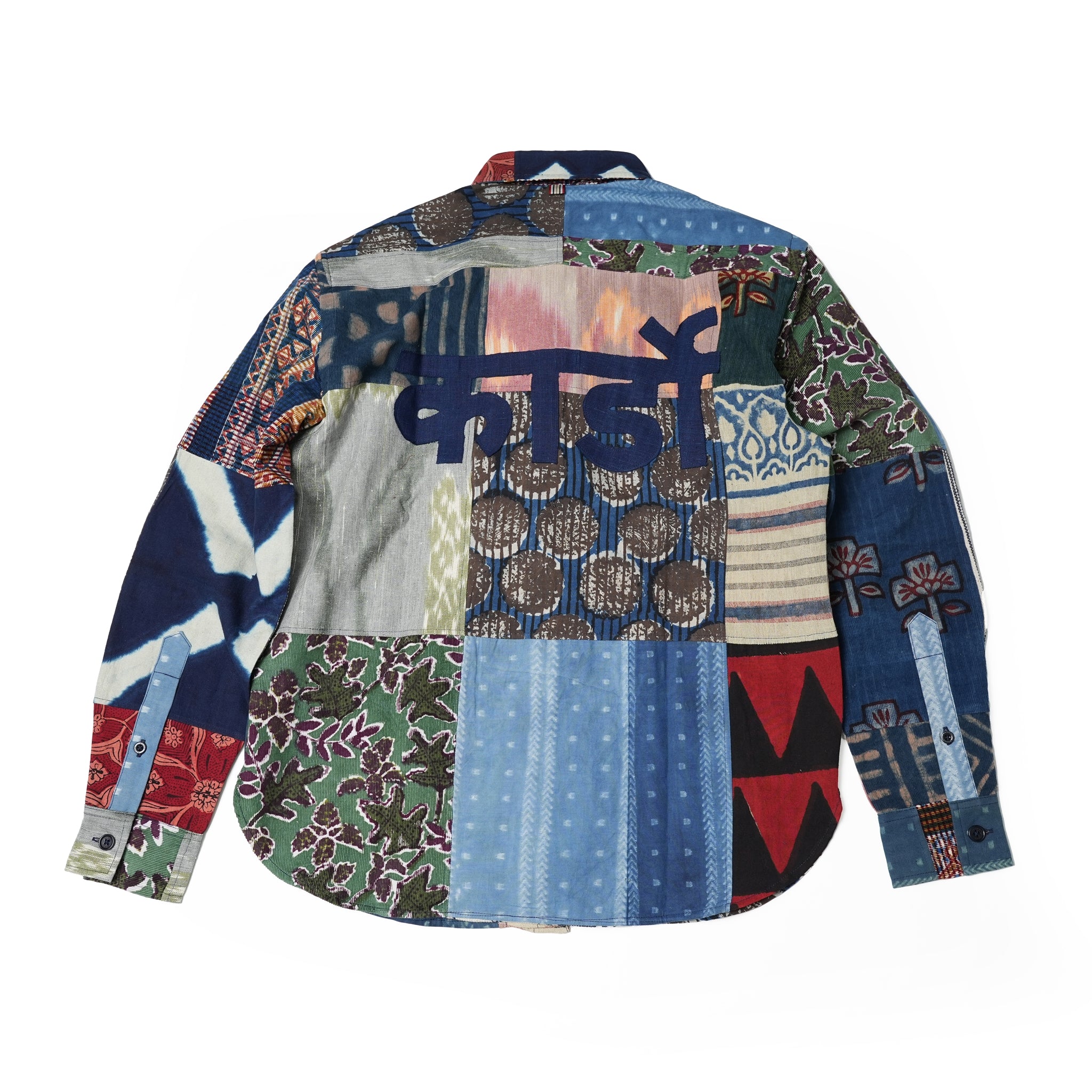 LUIS_OVER SIZED REGULARCOLLAR LS SHIRT – Patchwork 04 | KARDO