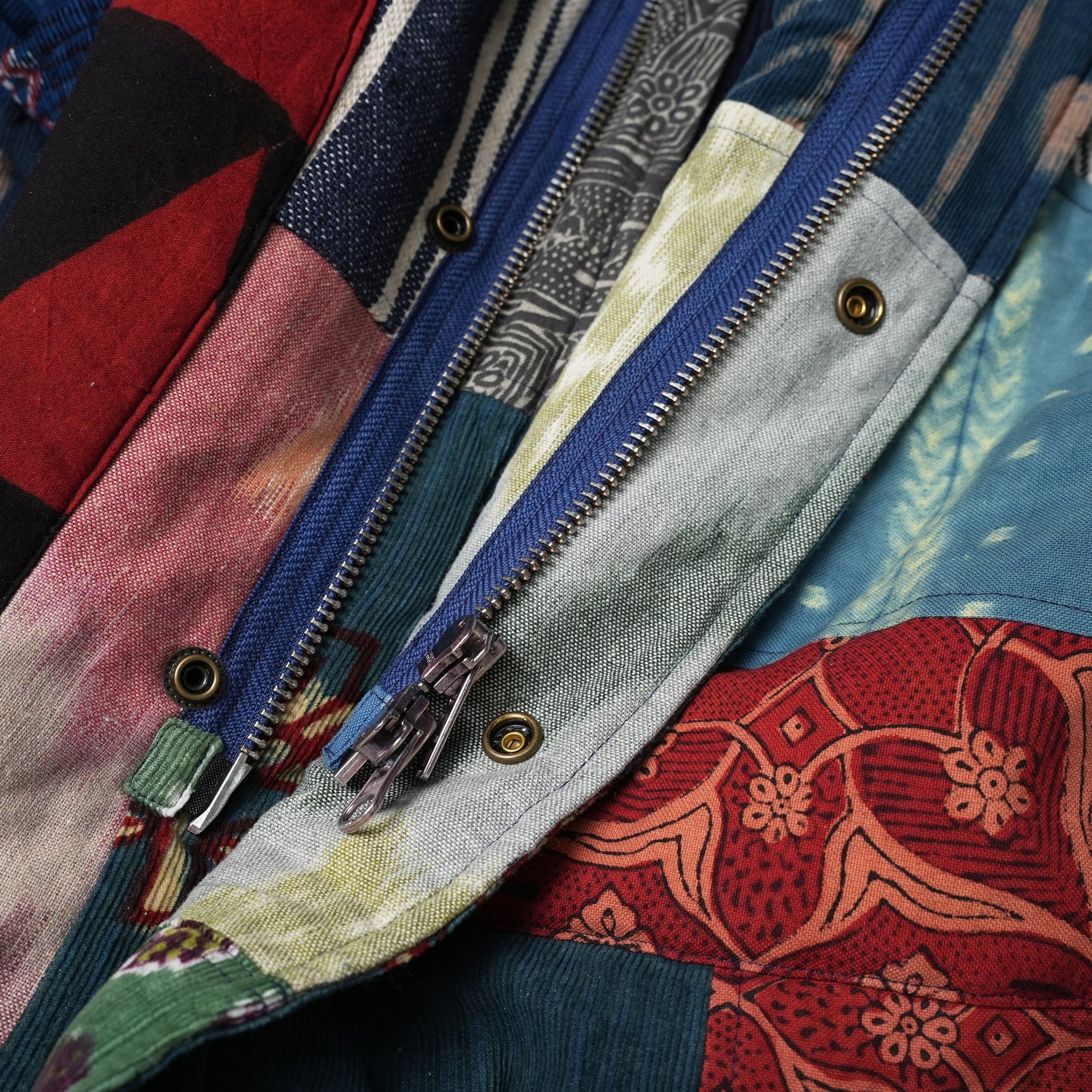 karudo2023aw10 | SANTOS_SANTOSDESCRIPTION: QUILTED LONG COAT WITHZIP & SNAP BUTTONS | Color:Patchwork 04【KARDO_カルド】