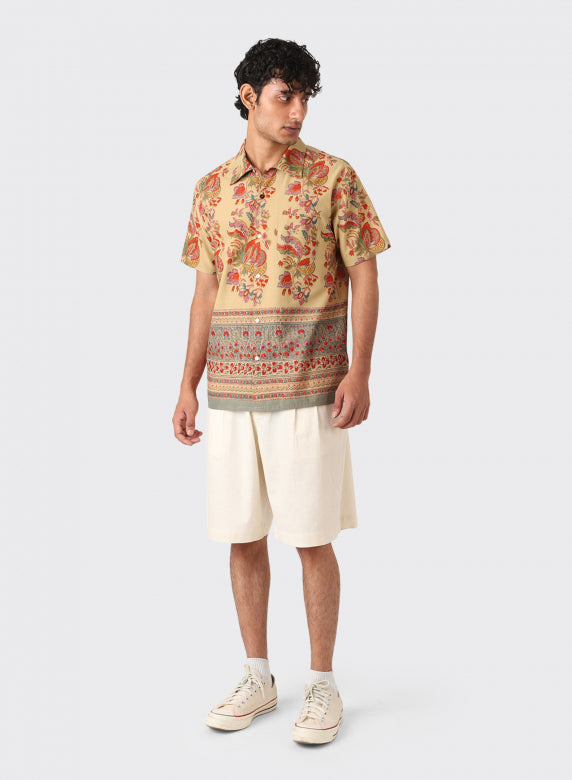 CHINTAN | BOXY FIT OPEN COLLAR SS SHIRT | Color:Bp110【KARDO_カルド】