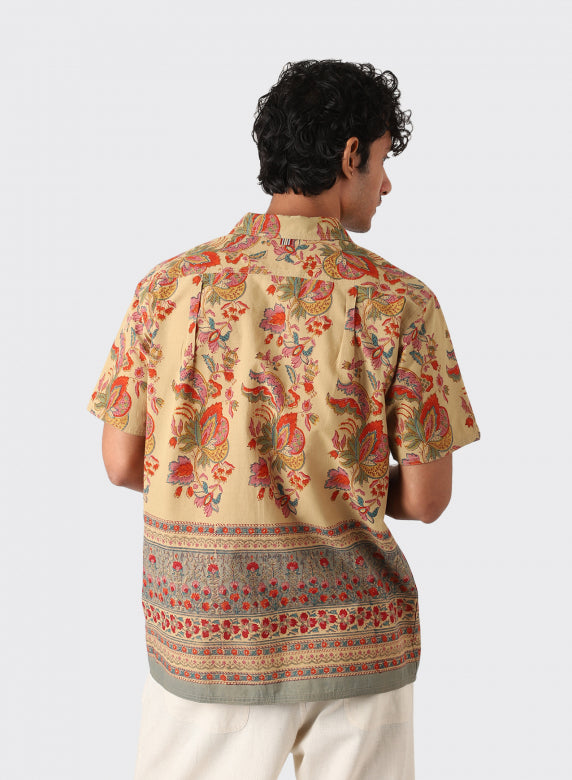 CHINTAN | BOXY FIT OPEN COLLAR SS SHIRT | Color:Bp110【KARDO_カルド】