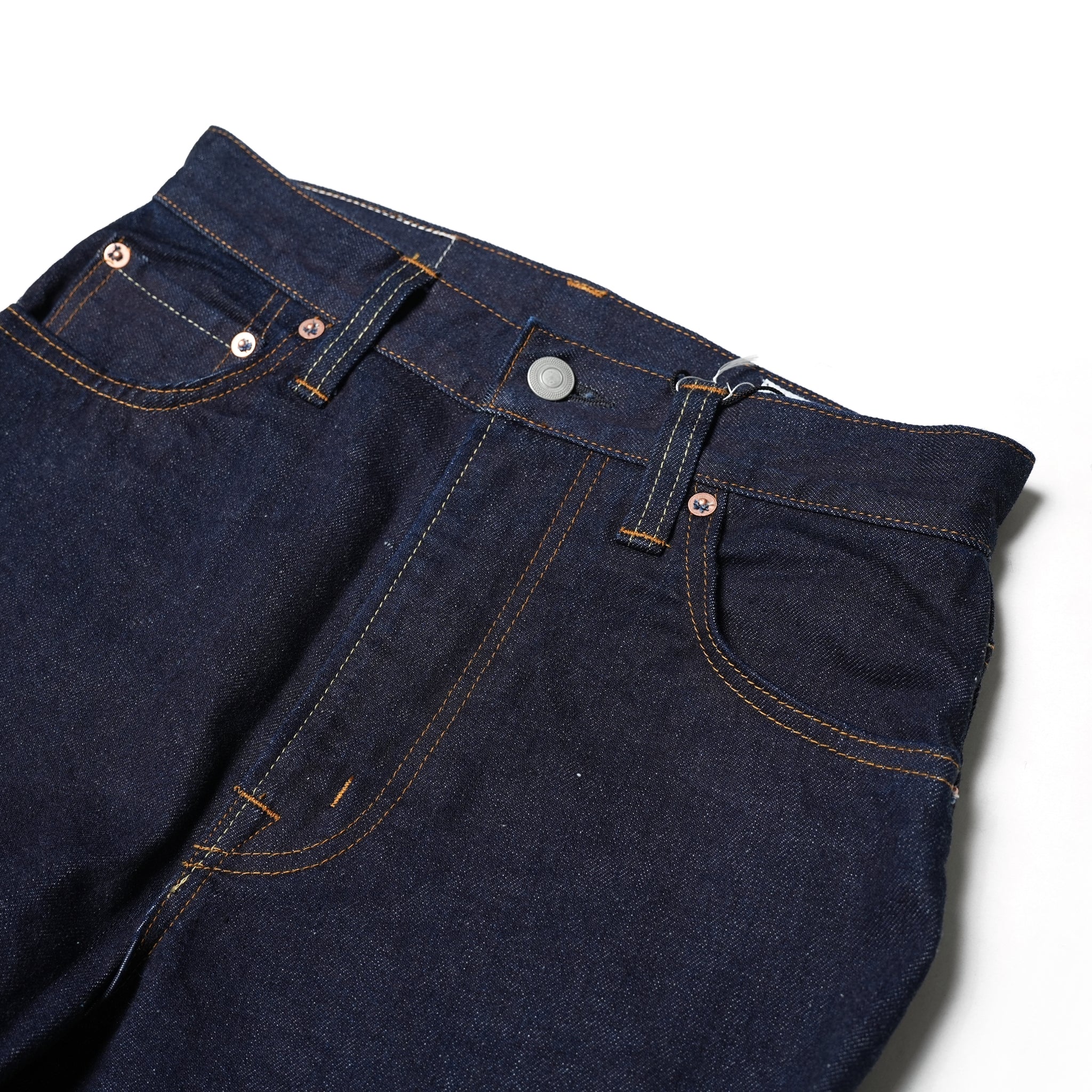 No:MIL19HPT3101 | Name:MIDRISE TAPERD DENNIM | Color:One Wash【KHA:KI_カーキ】