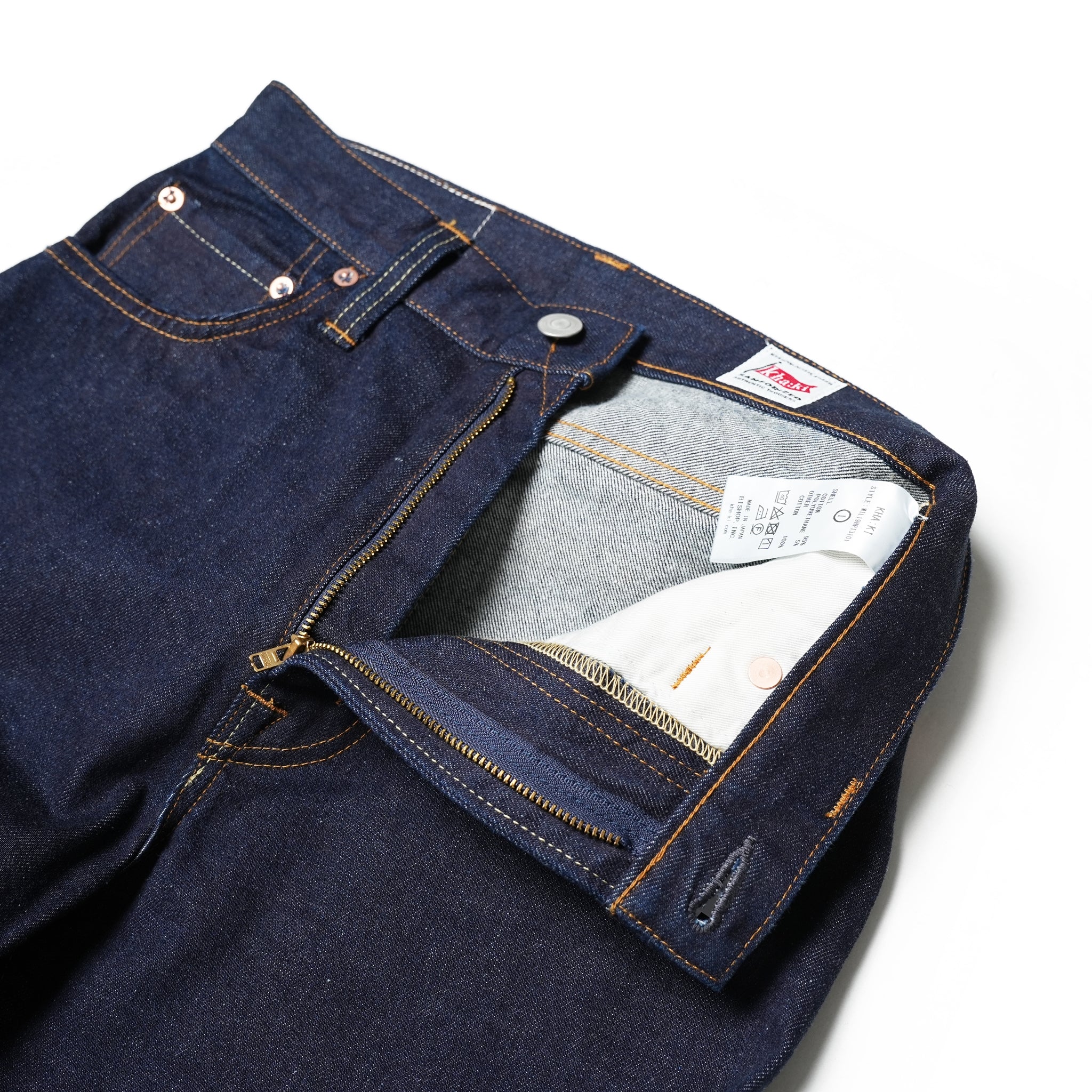 No:MIL19HPT3101 | Name:MIDRISE TAPERD DENNIM | Color:One Wash【KHA:KI_カーキ】