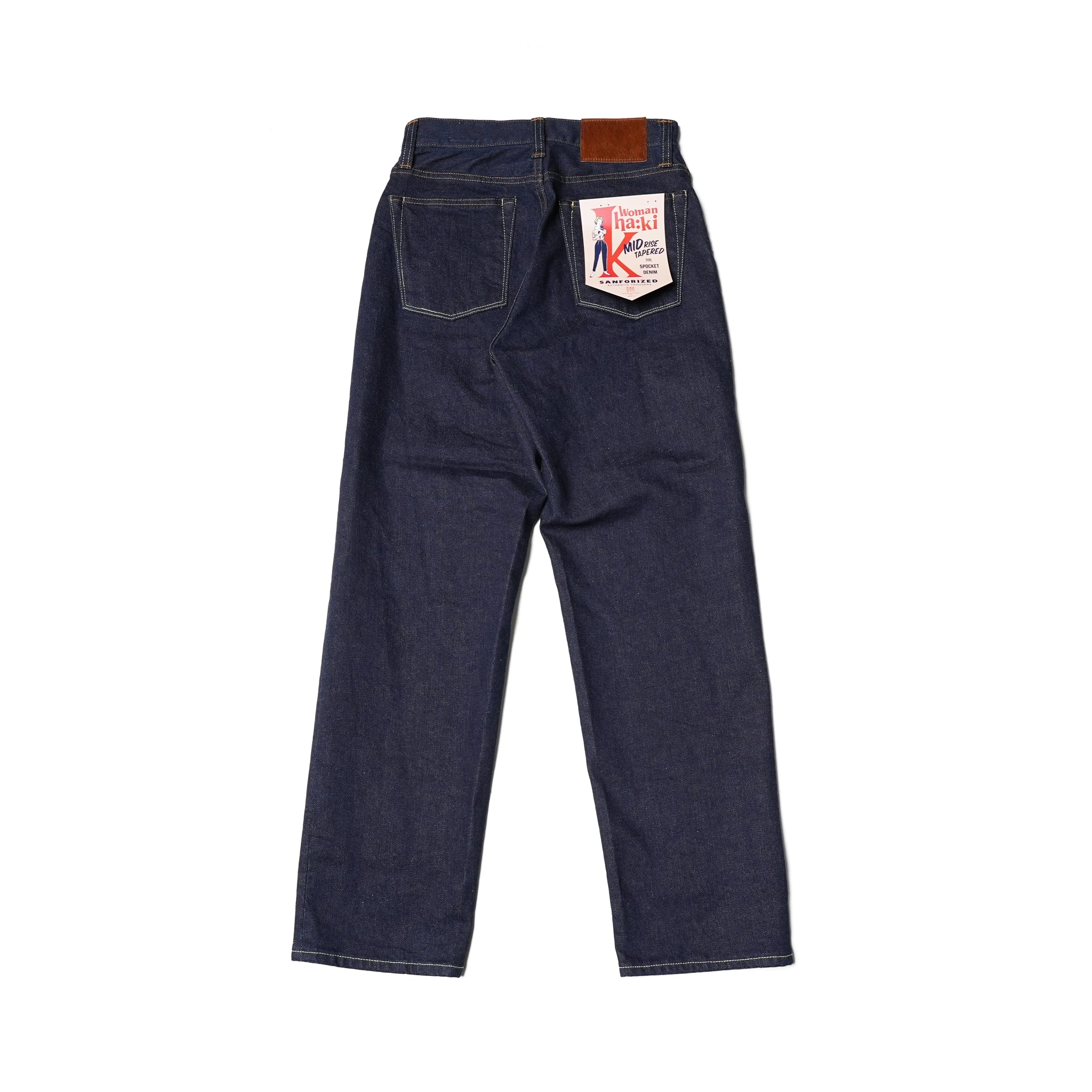 No:MIL19HPT3101 | Name:MIDRISE TAPERD DENNIM | Color:One Wash【KHA:KI_カーキ】