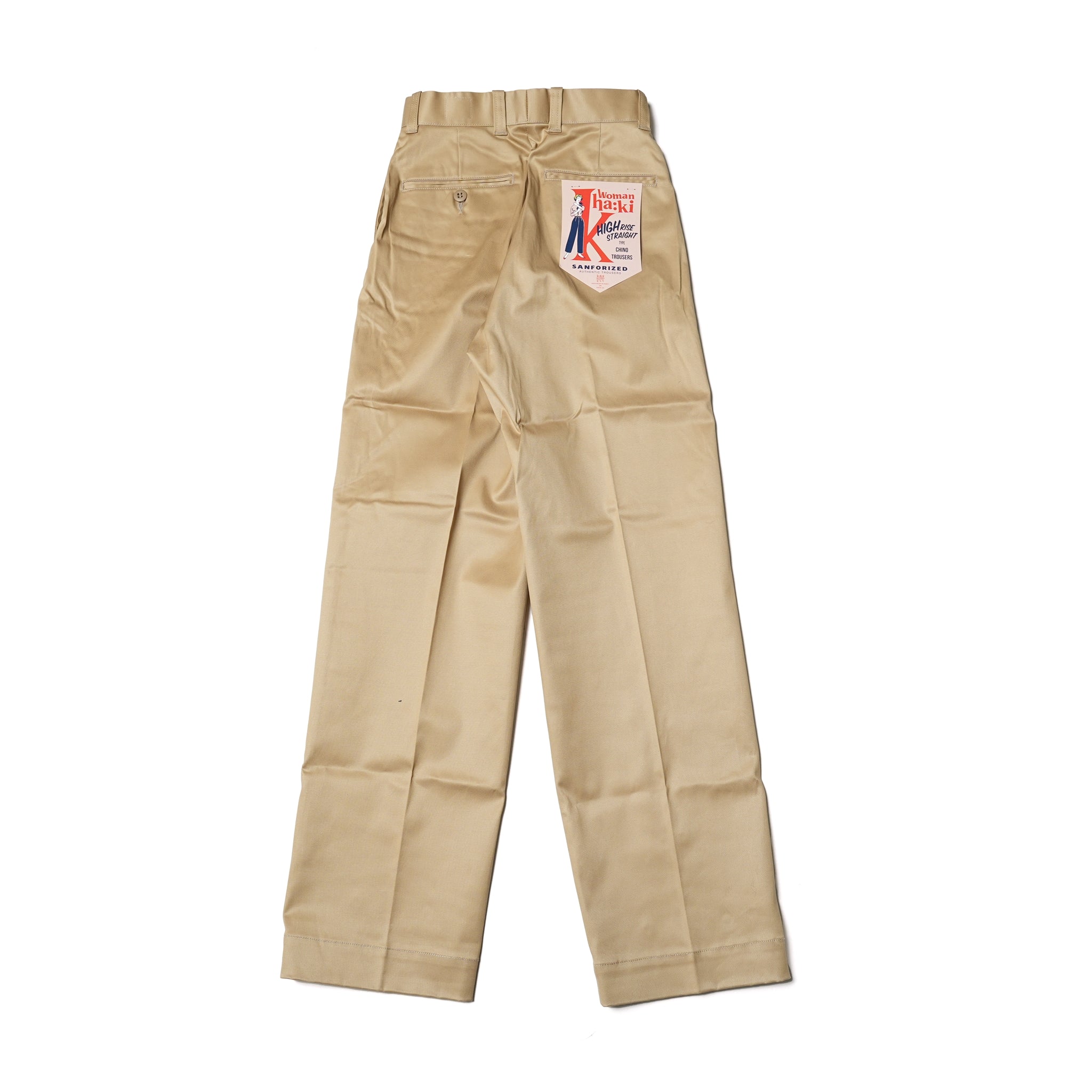 No:MIL19HPT3302 | Name:HIGHRISE STRAIGHT CHINO | Color:Khakibeige【KHA:KI_カーキ】
